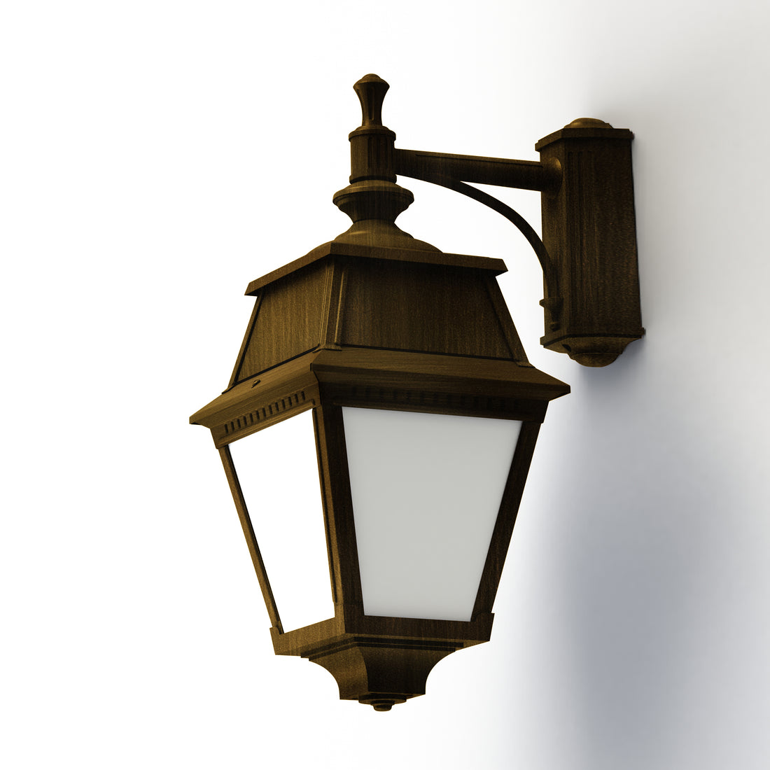 Applique Avenue 2 N°4 LED opale Patiné doré 009 102112009