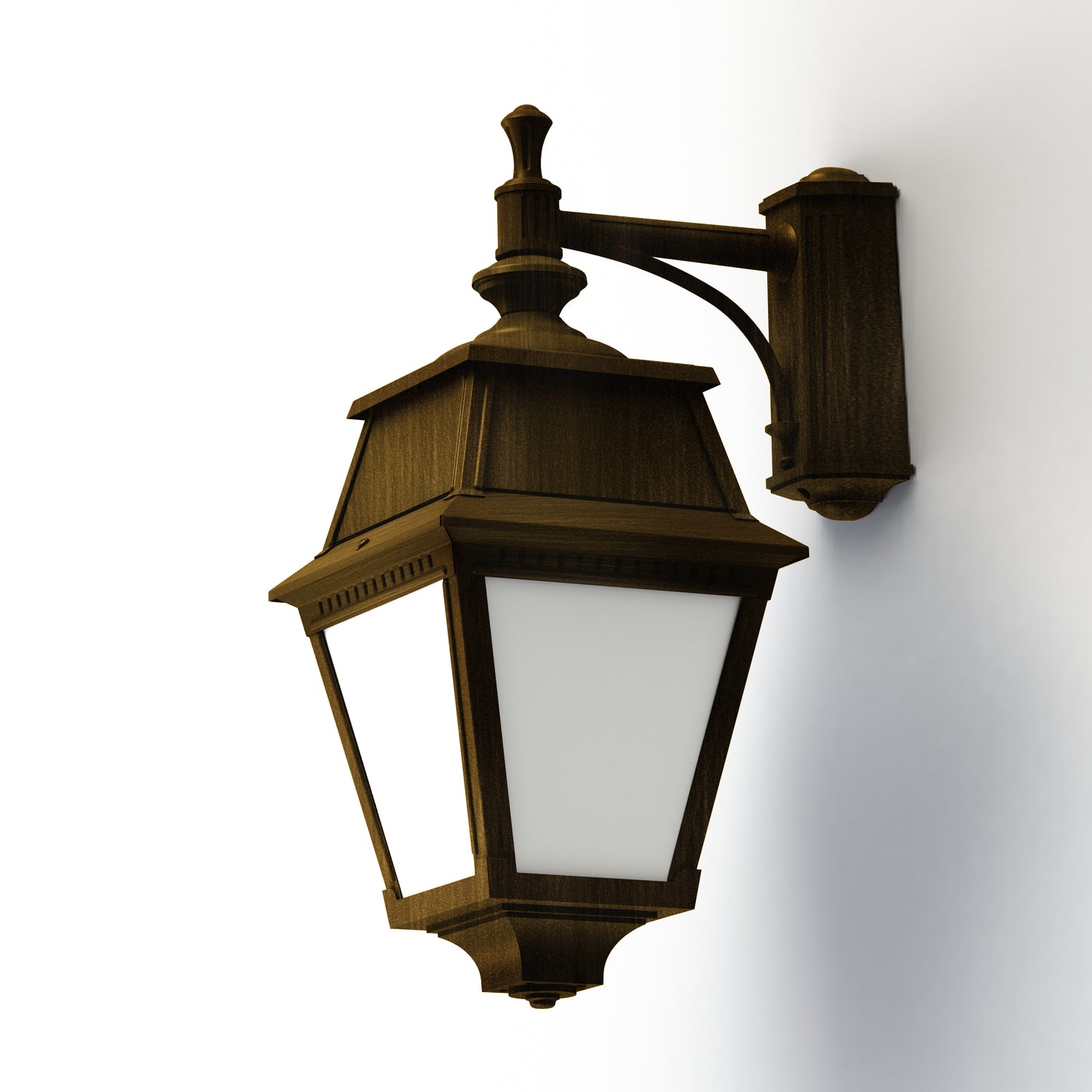 Applique Avenue 2 N°4 LED opale Patiné doré 009 102112009