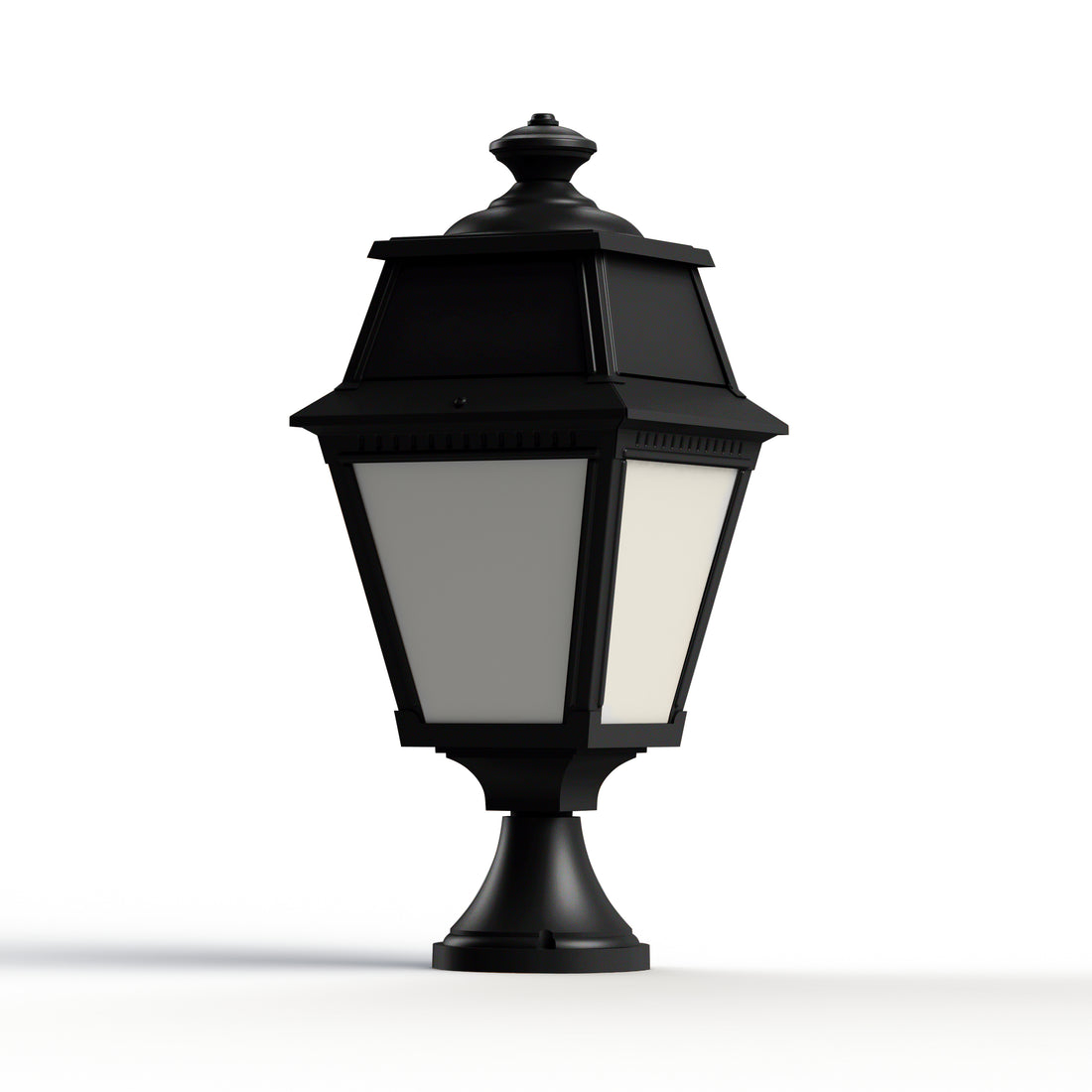 Borne Avenue 2 N°5 LED opale Noir foncé 000