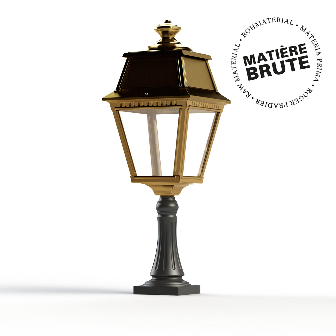 Borne Avenue 2 N°6 LED Laiton brut 072 Diffuseur clair 102117072