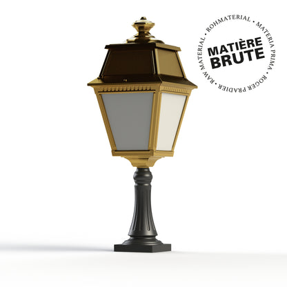 Borne Avenue 2 N°6 LED Laiton brut 072 Diffuseur opale