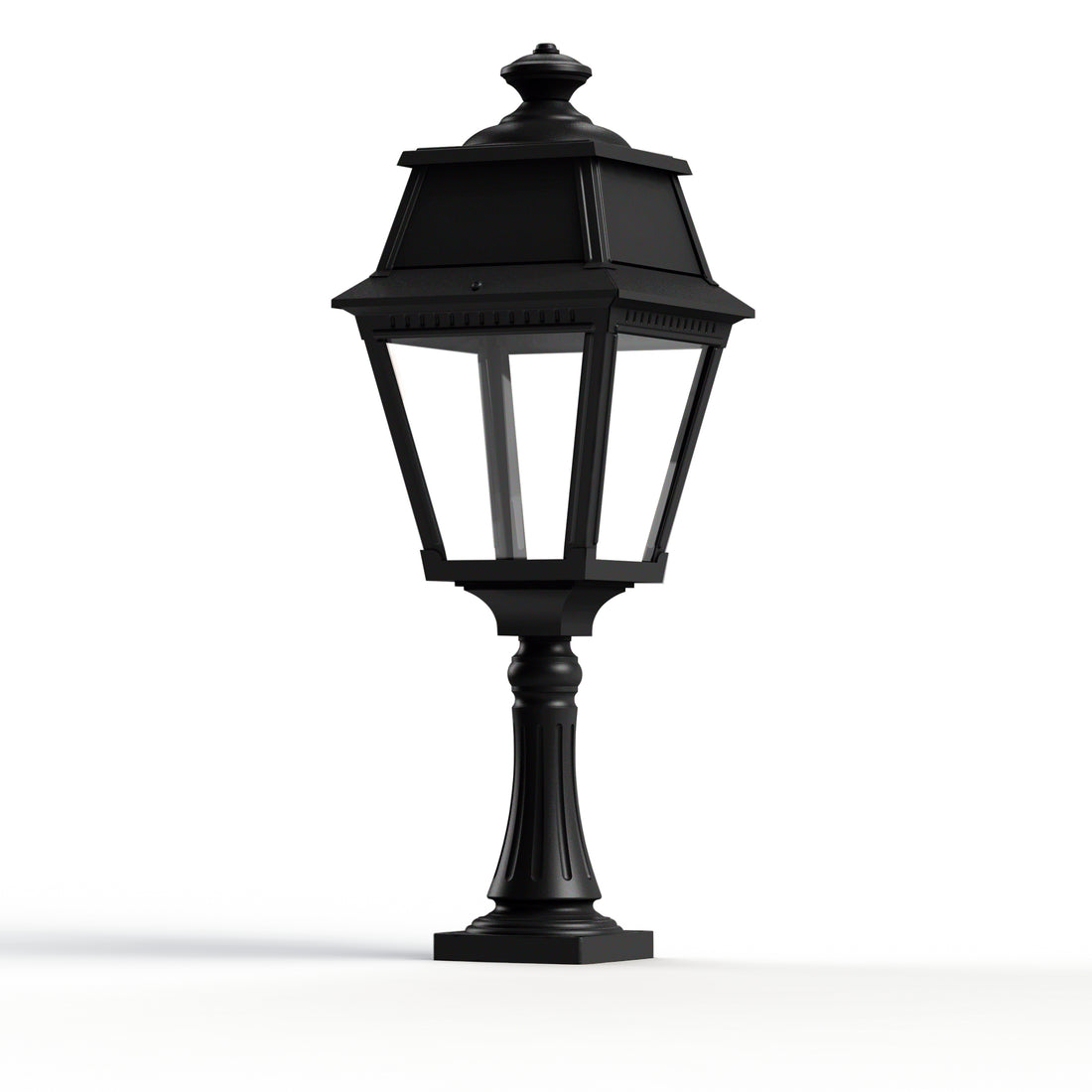 Borne Avenue 2 N°6 LED clair Noir foncé 000 102117000