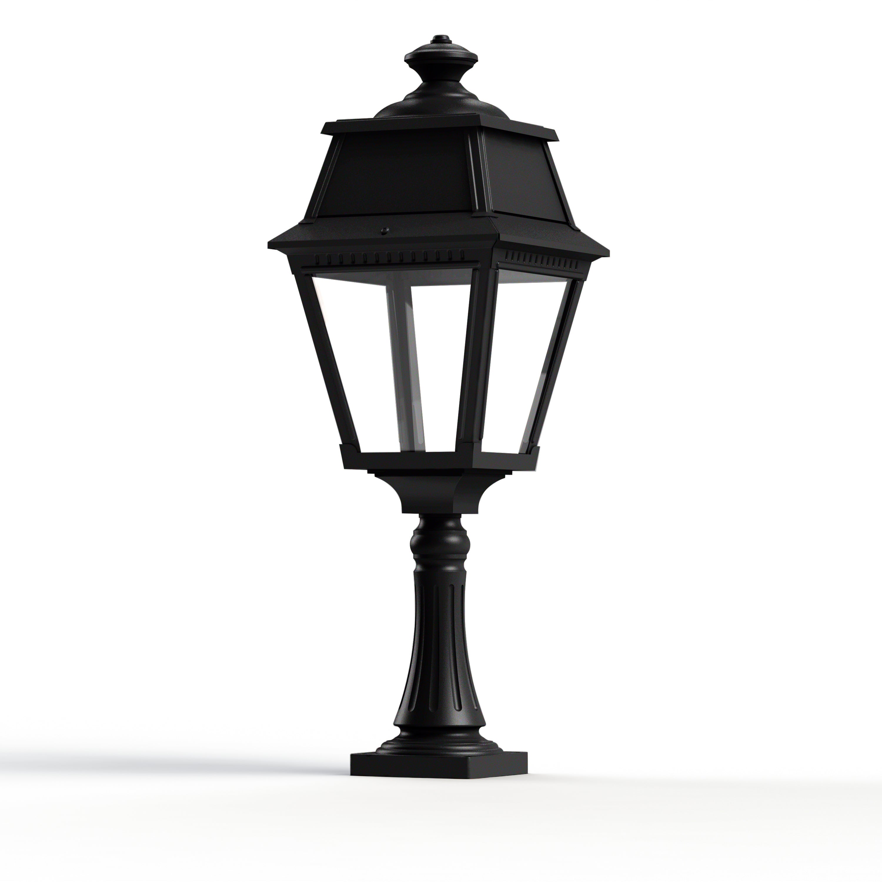 Borne Avenue 2 N°6 LED clair Noir foncé 000