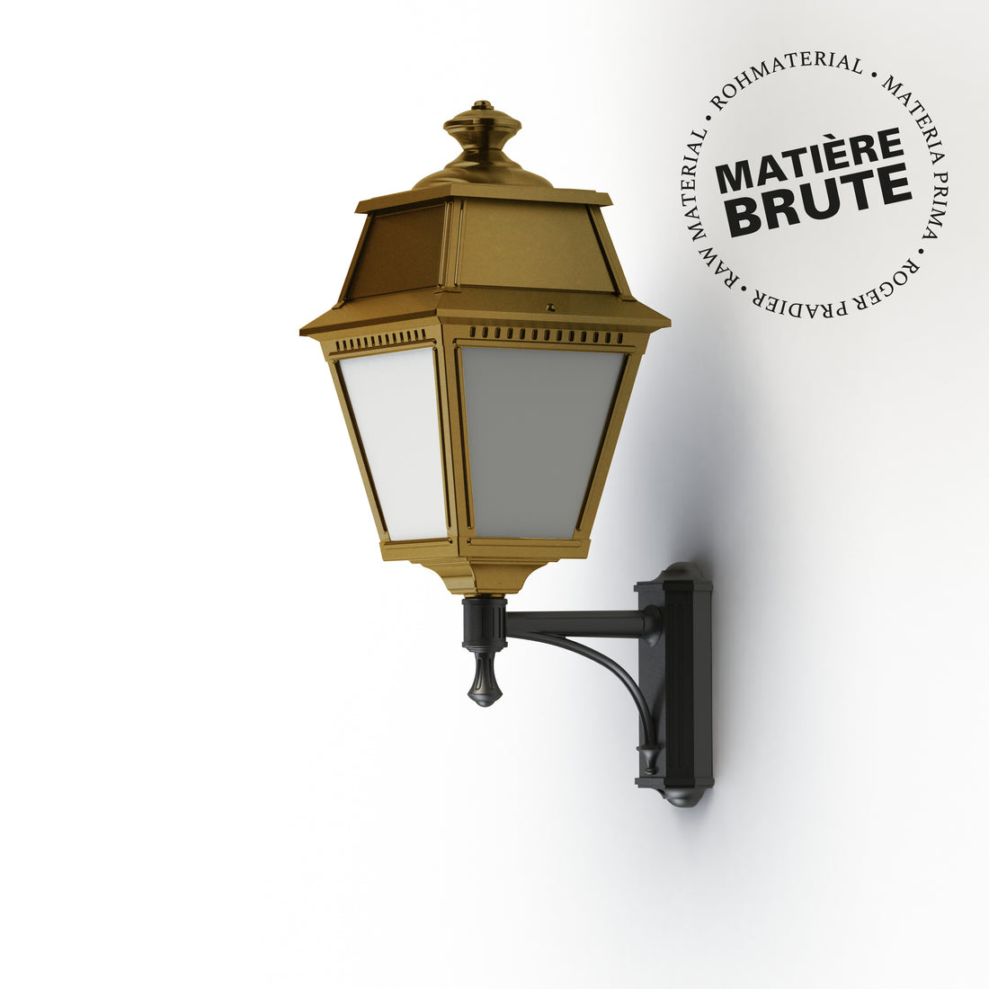 Applique Avenue 2 N°7 LED Laiton brut 072 Diffuseur opale 102121072