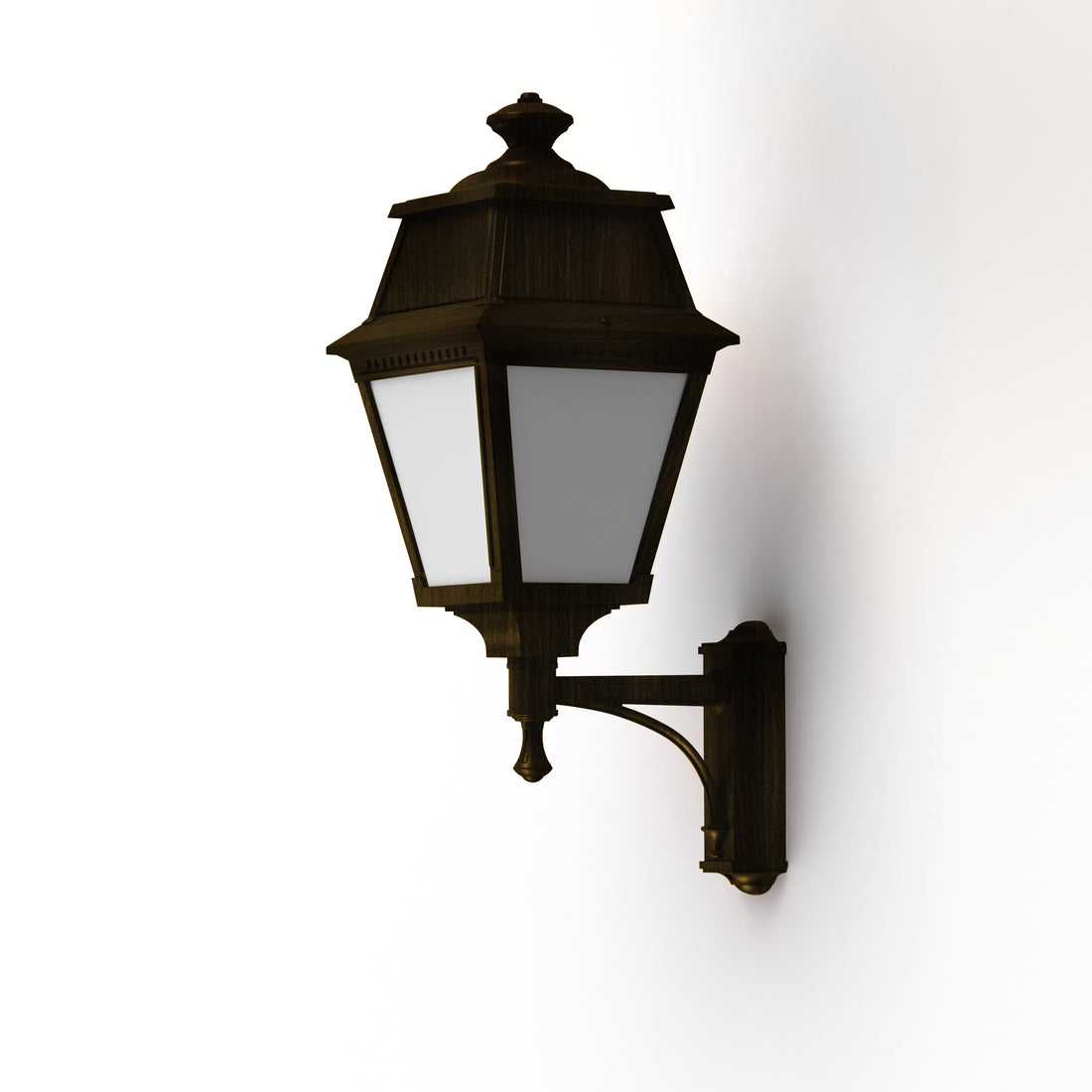 Applique Avenue 2 N°7 LED opale Patiné doré 009 102121009