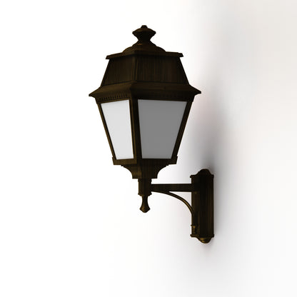 Applique Avenue 2 N°7 LED opale Patiné doré 009 102121009
