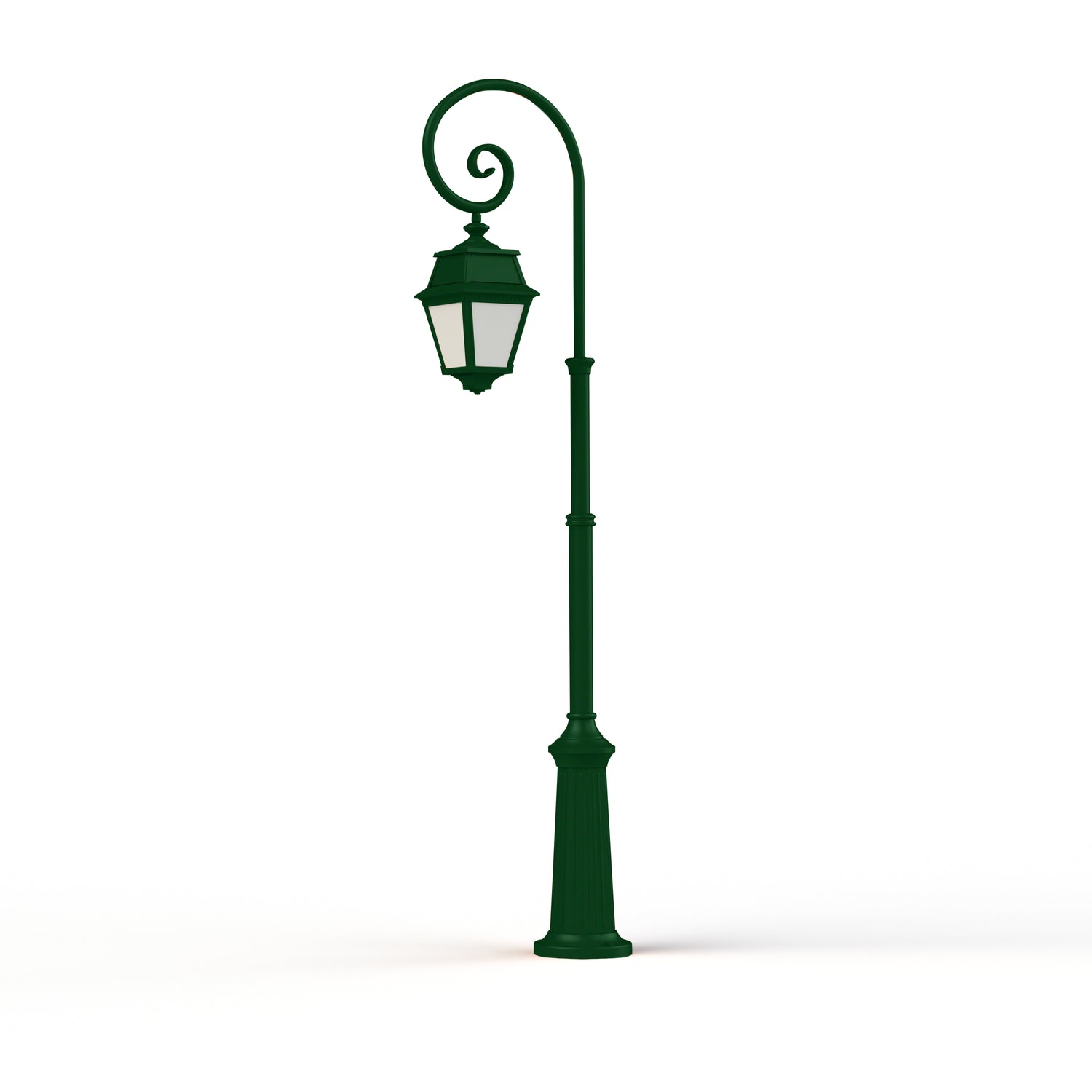 Lampadaire Avenue 2 N°8 LED opale Vert sapin 067 102124067