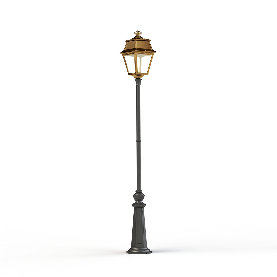 Lampadaire Avenue 2 N°9 LED clair Laiton vernis teinté 070 102126070