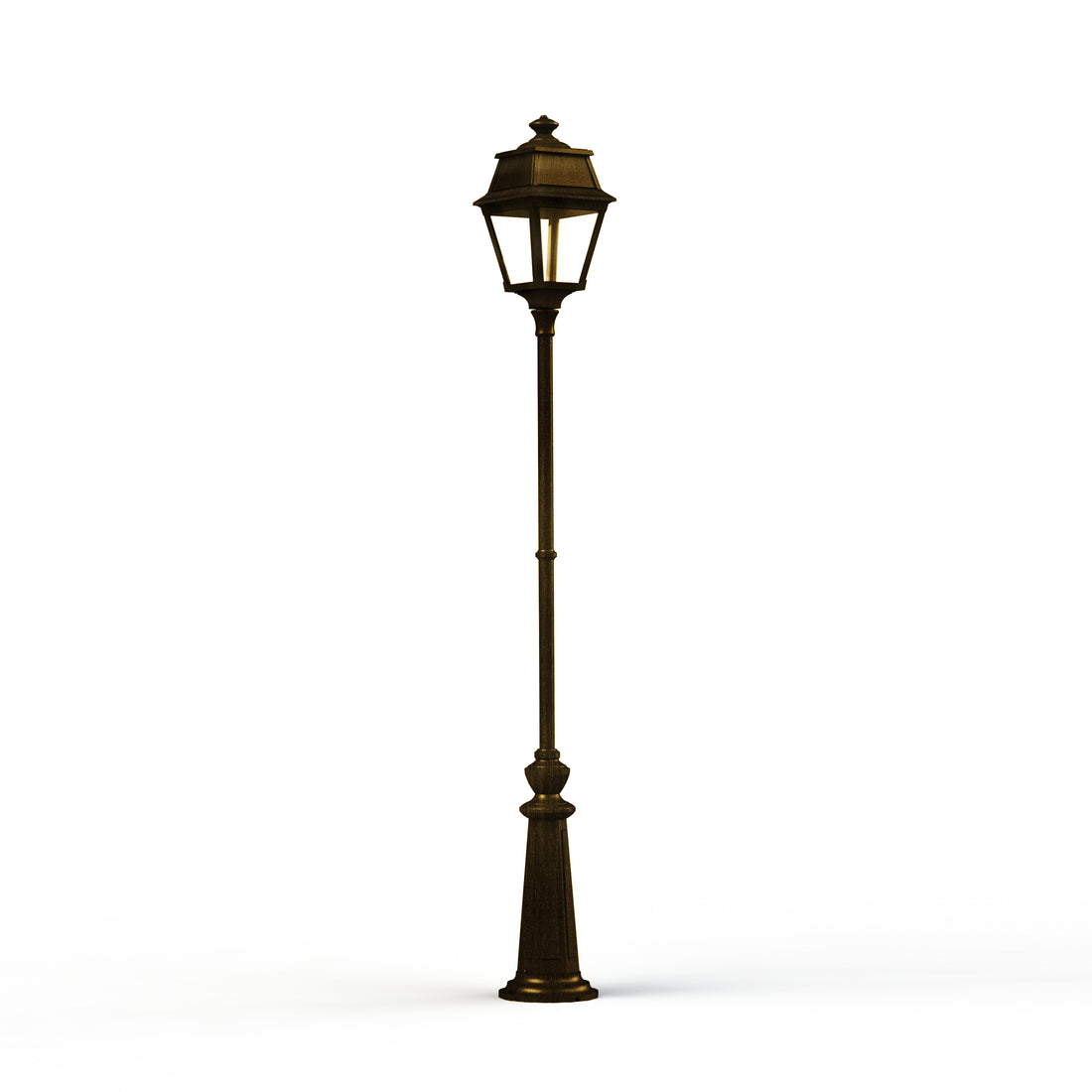 Lampadaire Avenue 2 N°9 LED clair Patiné doré 009 102126009