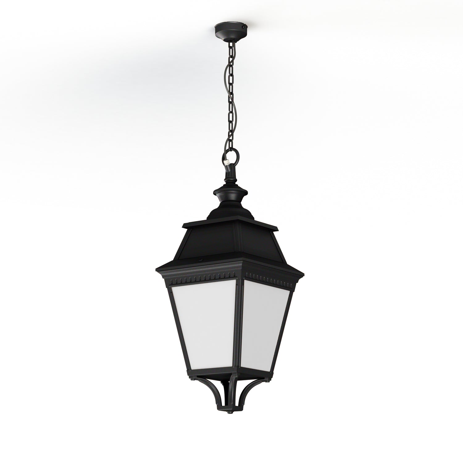 Suspension Avenue 3 N°1 LED Warm Noir 000 Diffuseur opale