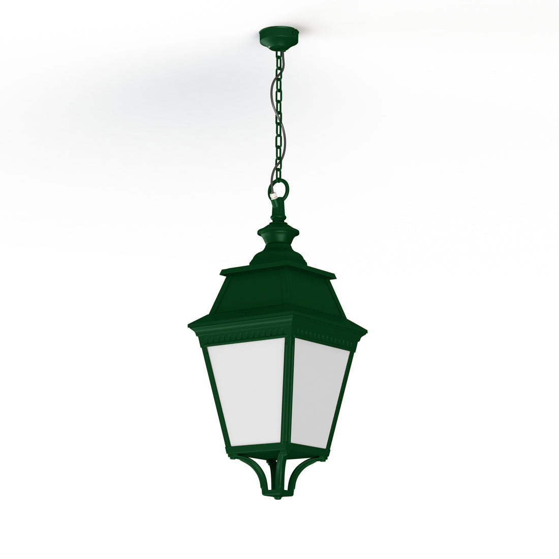 Suspension Avenue 3 N°1 LED Warm Vert 067 Diffuseur opale