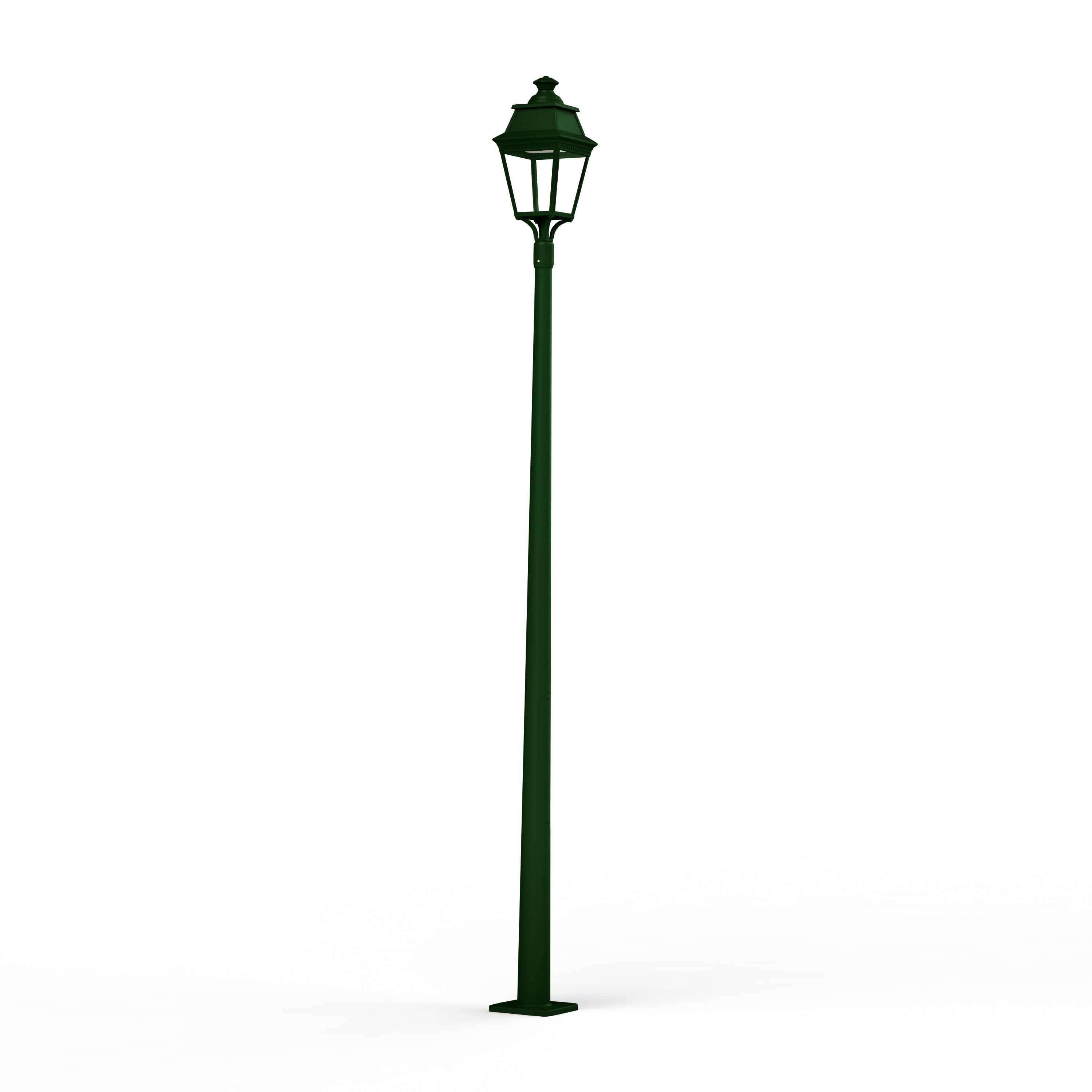 Lampadaire Avenue 3 N°11 LED Warm Vert 019 Diffuseur clair 103158019