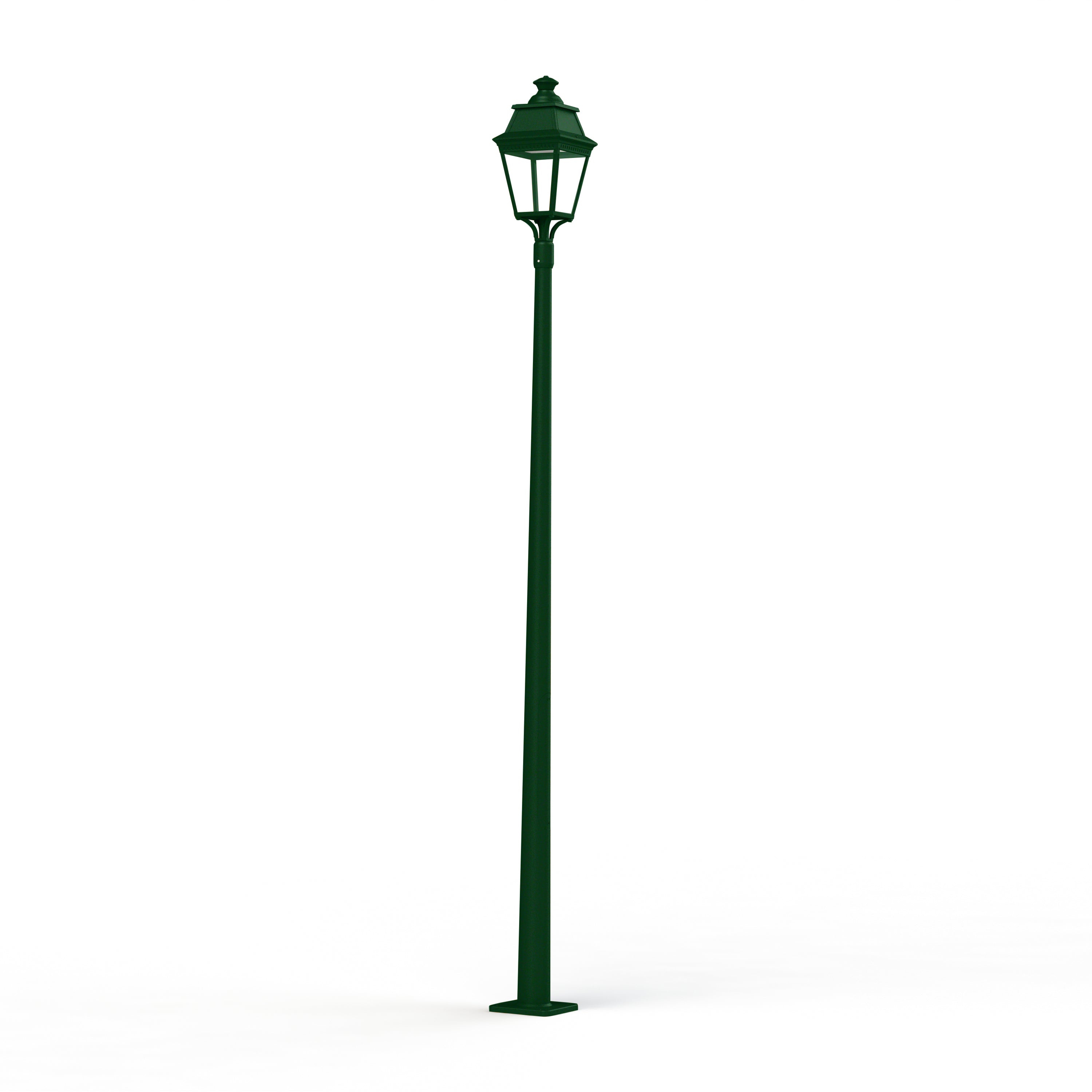 Lampadaire Avenue 3 N°11 LED Warm Vert 067 Diffuseur clair 103158067