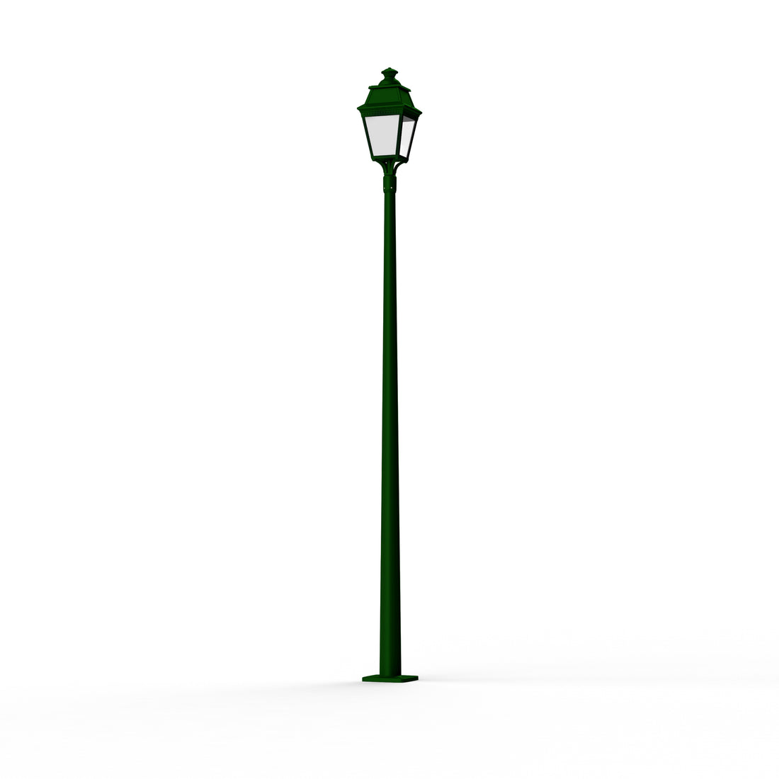 Lampadaire Avenue 3 N°11 LED Warm Vert 019 Diffuseur opale 103160019