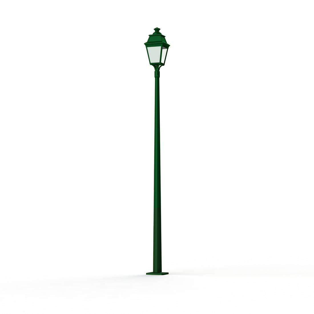 Lampadaire Avenue 3 N°11 LED Warm Vert 067 Diffuseur opale 103160067