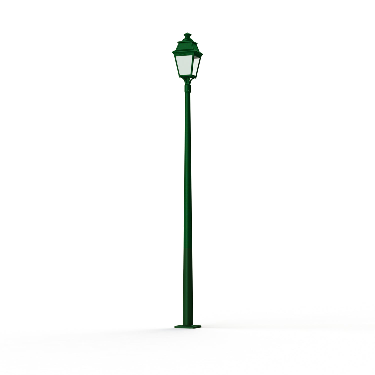 Lampadaire Avenue 3 N°11 LED Warm Vert 067 Diffuseur opale 103160067