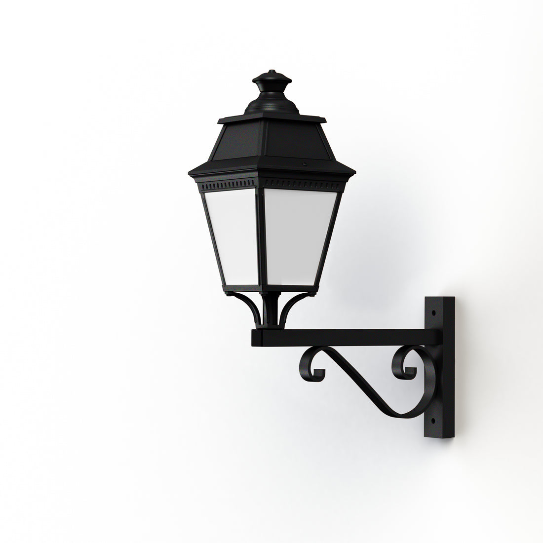Applique Avenue 3 N°12 LED Warm Noir 000 Diffuseur opale 103255000