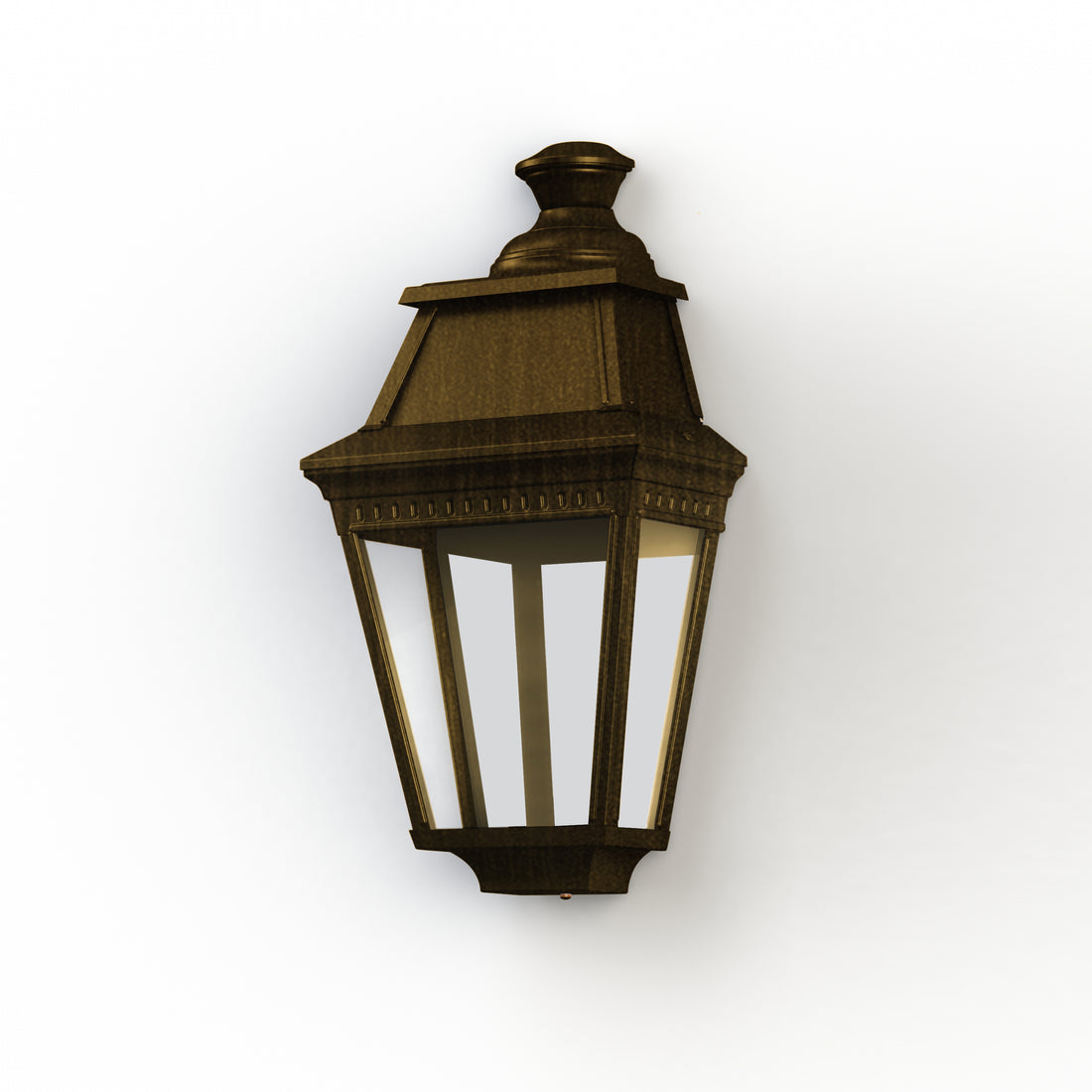 Applique Avenue 3 N°2 LED Warm Patine dorée 009 Diffuseur clair 103161009