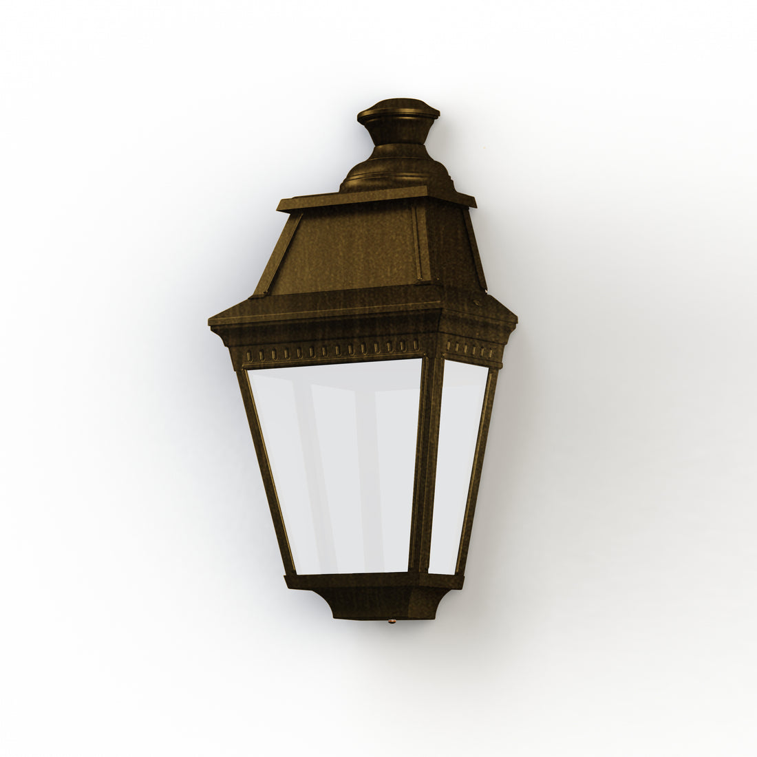 Applique Avenue 3 N°2 LED Warm Patine dorée 009 Diffuseur PMMA opale 103262009