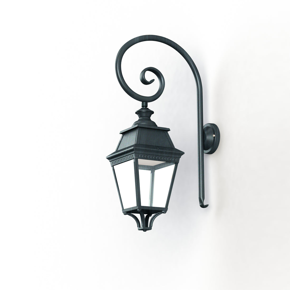 Applique Avenue 3 N°3 LED Warm Patine vert de gris 008 Diffuseur clair 103208008
