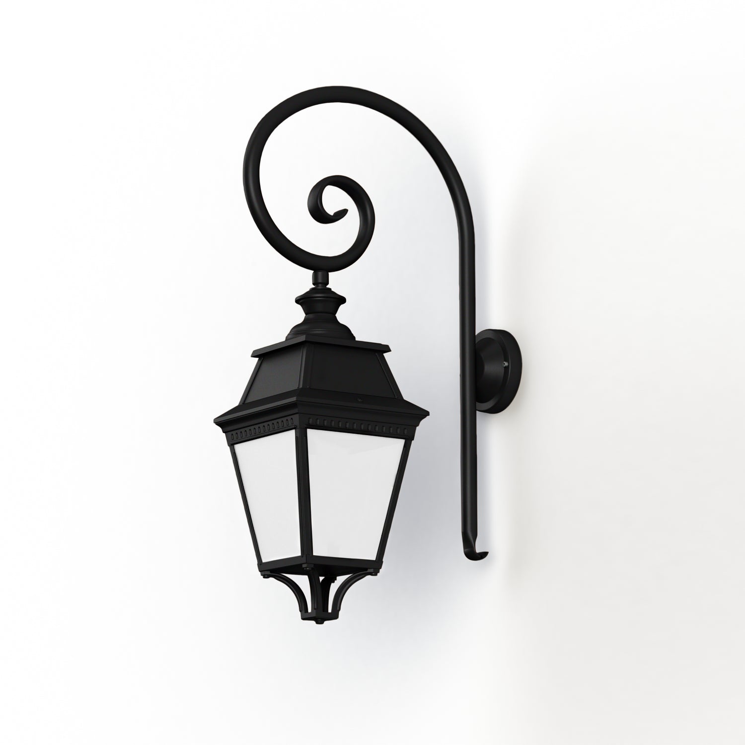 Applique Avenue 3 N°3 LED Warm Noir 000 Diffuseur opale 103210000