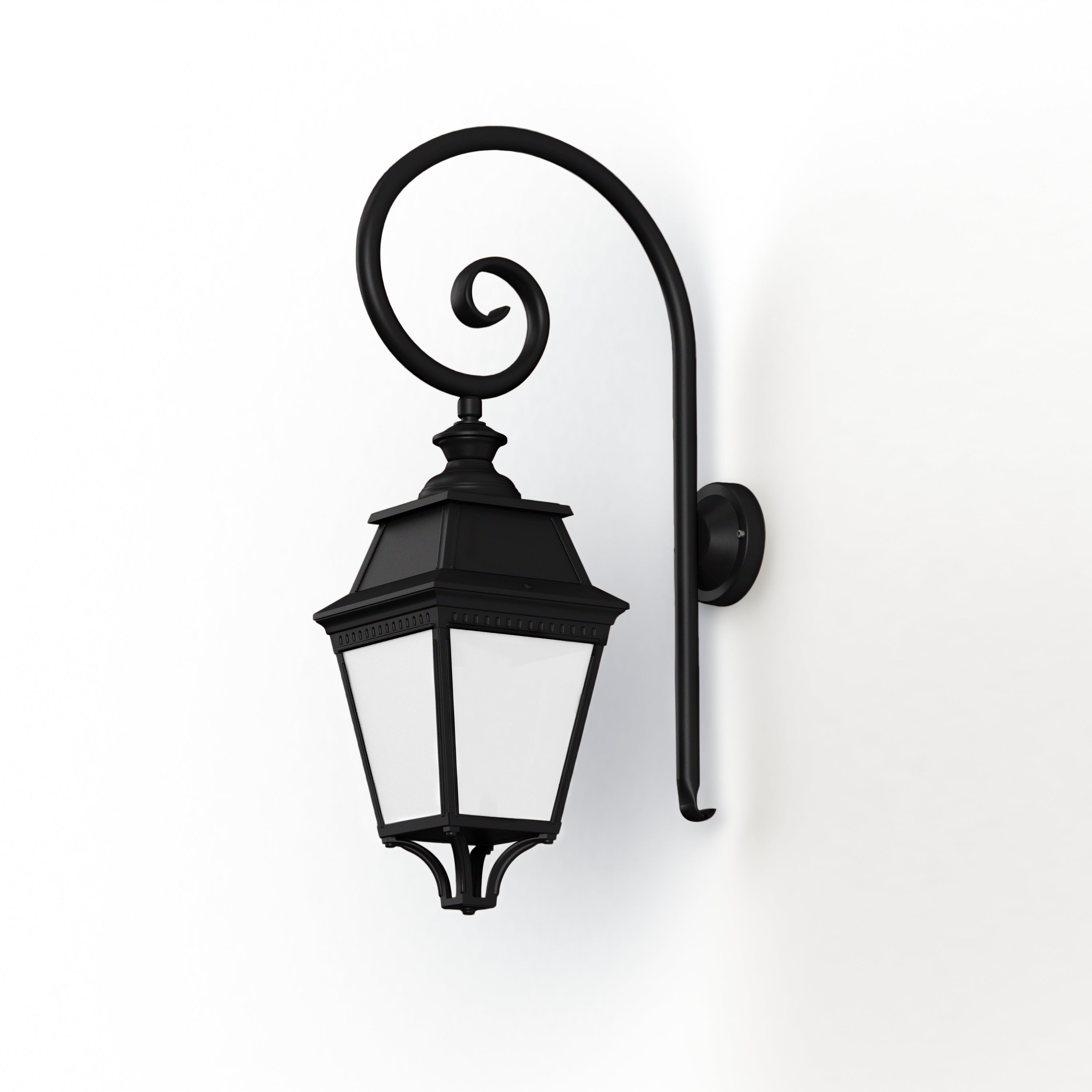 Applique Avenue 3 N°3 LED Warm Noir 000 Diffuseur opale 103210000