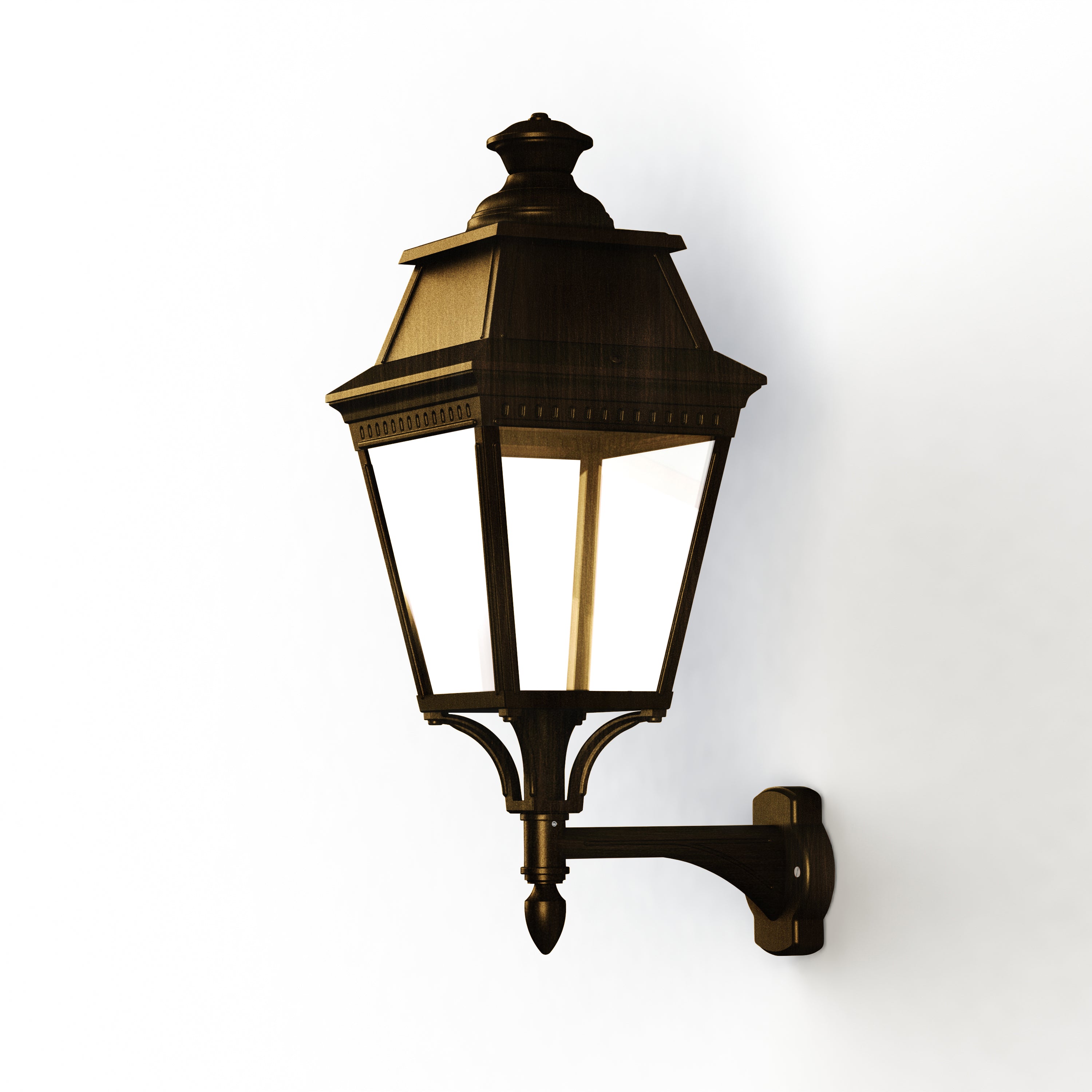 Applique Avenue 3 N°4 LED Warm Patine dorée 009 Diffuseur clair 103113009