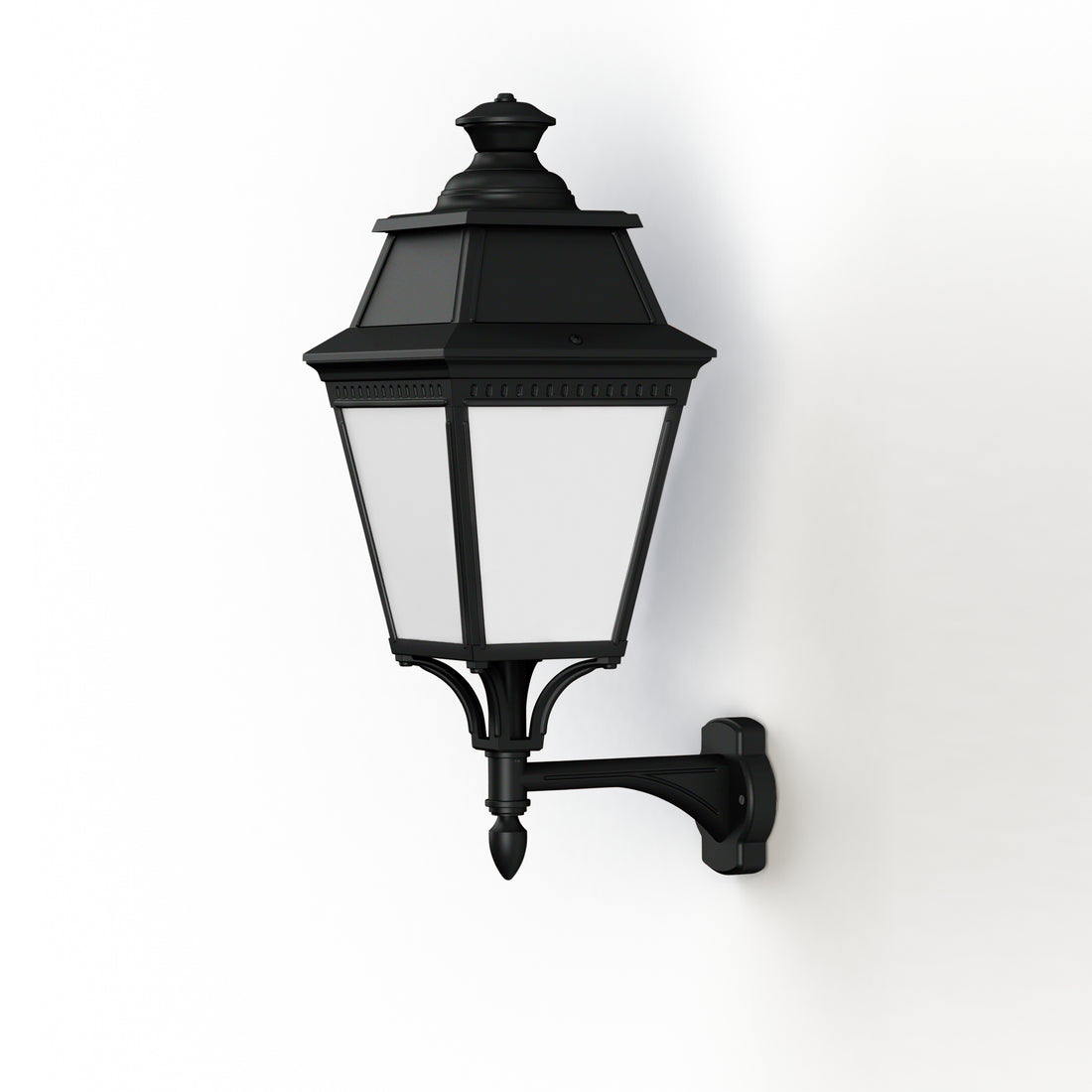 Applique Avenue 3 N°4 LED Warm Noir 000 Diffuseur opale 103215000