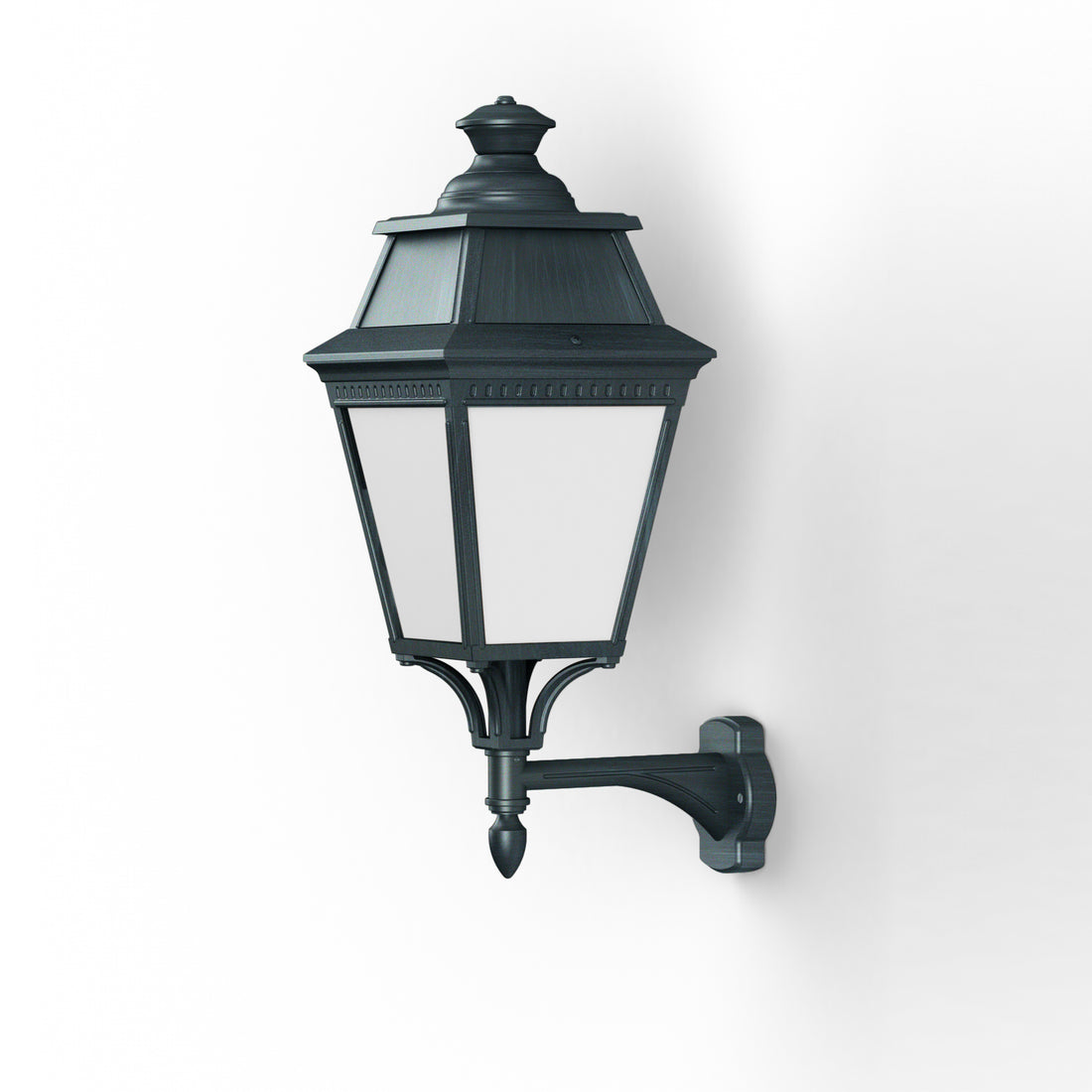 Applique Avenue 3 N°4 LED Warm Patine vert de gris 008 Diffuseur opale 103215008