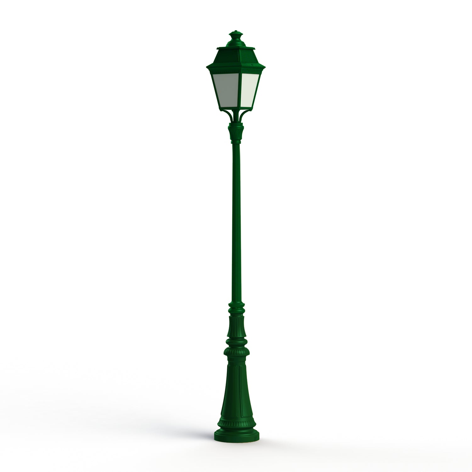 Lampadaire Avenue 3 N°7 LED Warm Vert 067 Diffuseur opale 103230067