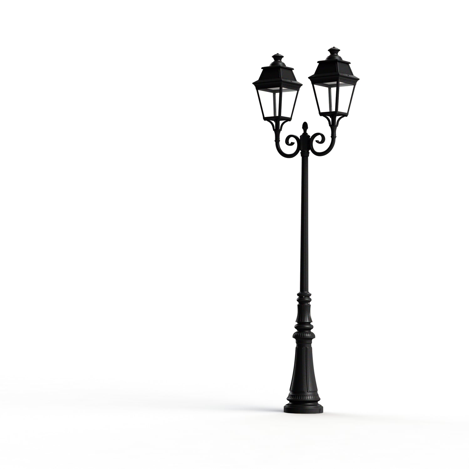 Lampadaire Avenue 3 N°8 LED Warm Noir 000 Diffuseur clair 103133000