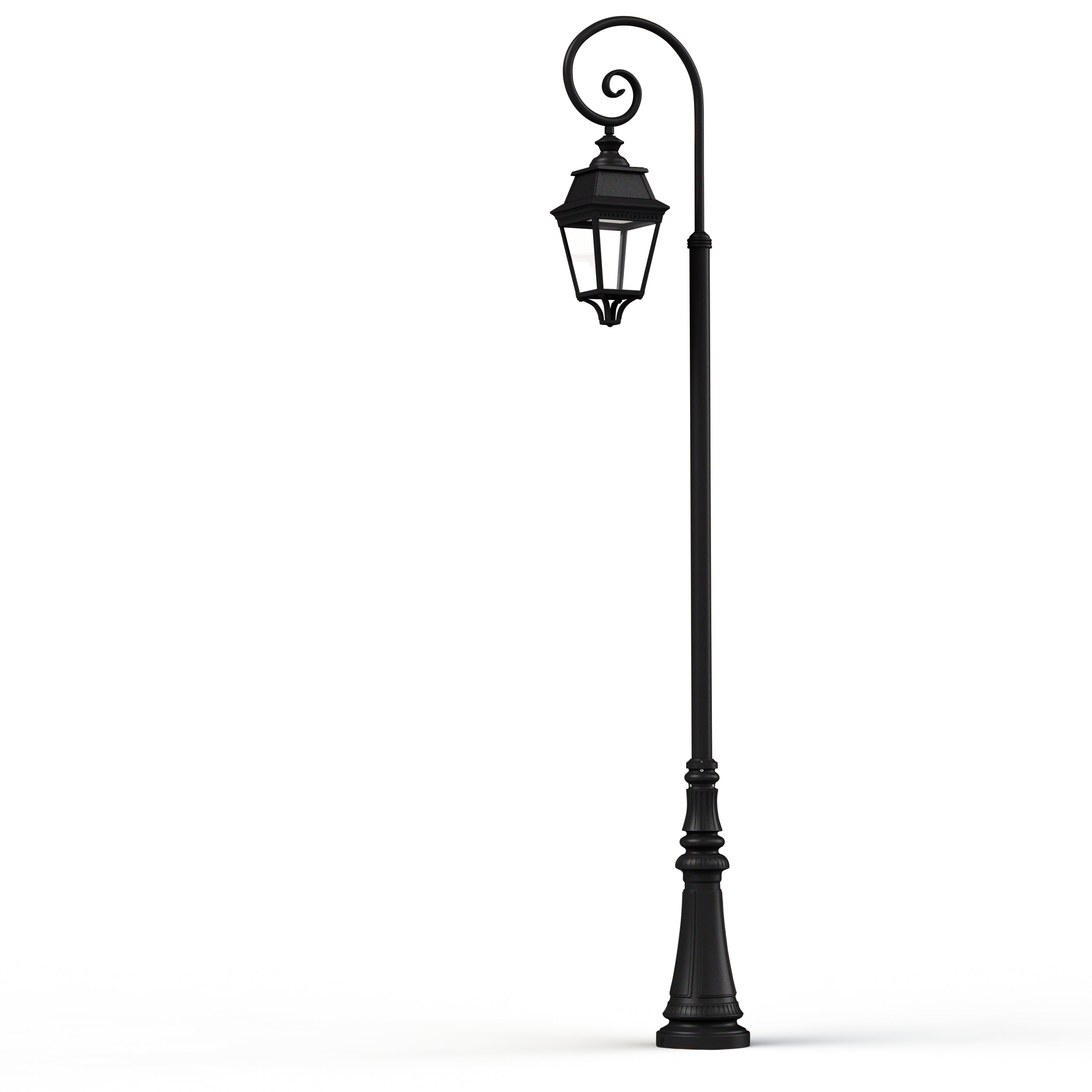 Lampadaire Avenue 3 N°9 LED Warm Noir 000 Diffuseur clair 103138000