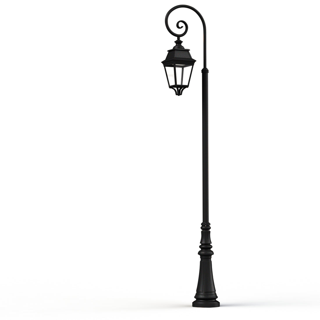 Lampadaire Avenue 3 N°9 LED Warm Noir 000 Diffuseur clair 103238000