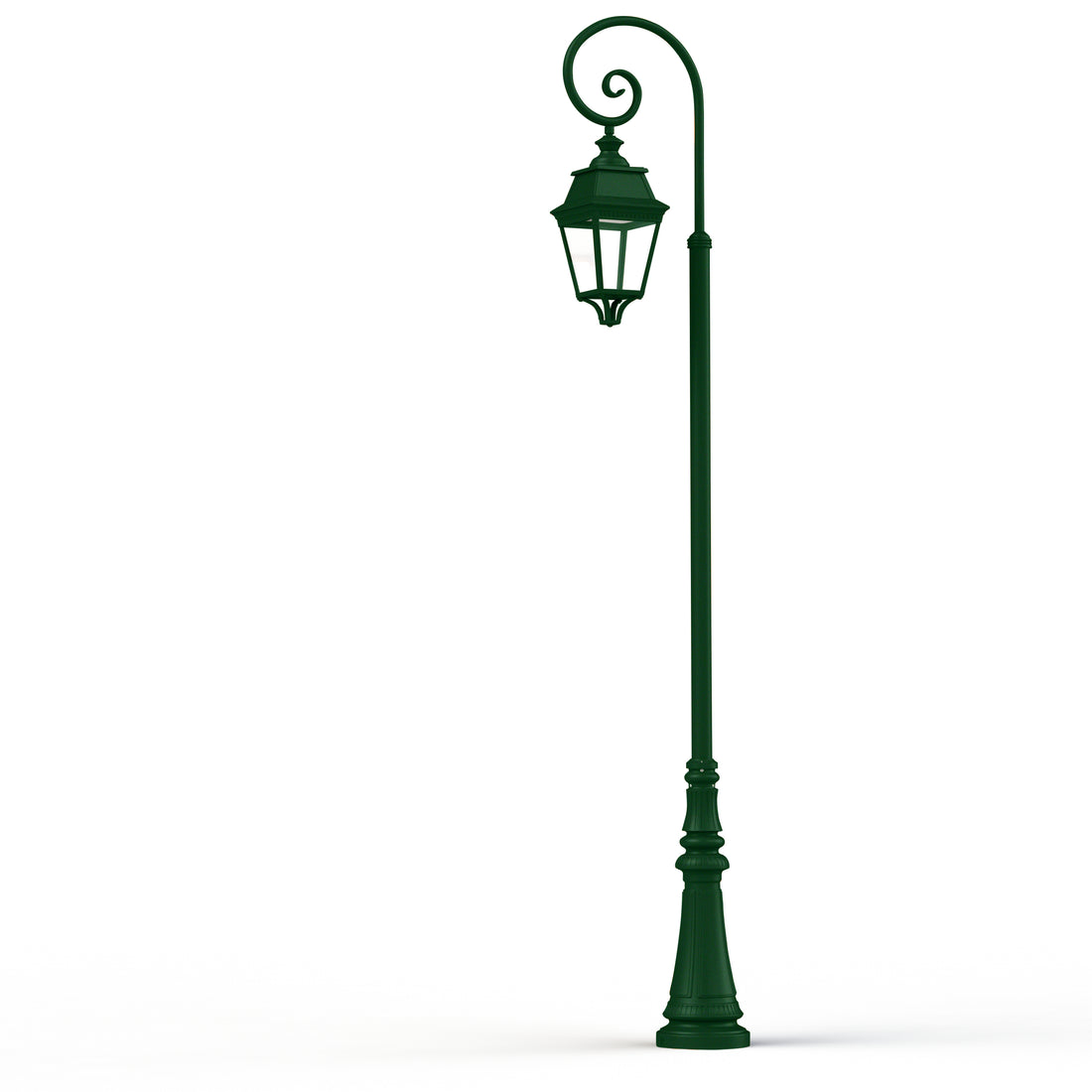 Lampadaire Avenue 3 N°9 LED Warm Vert 067 Diffuseur clair 103138067