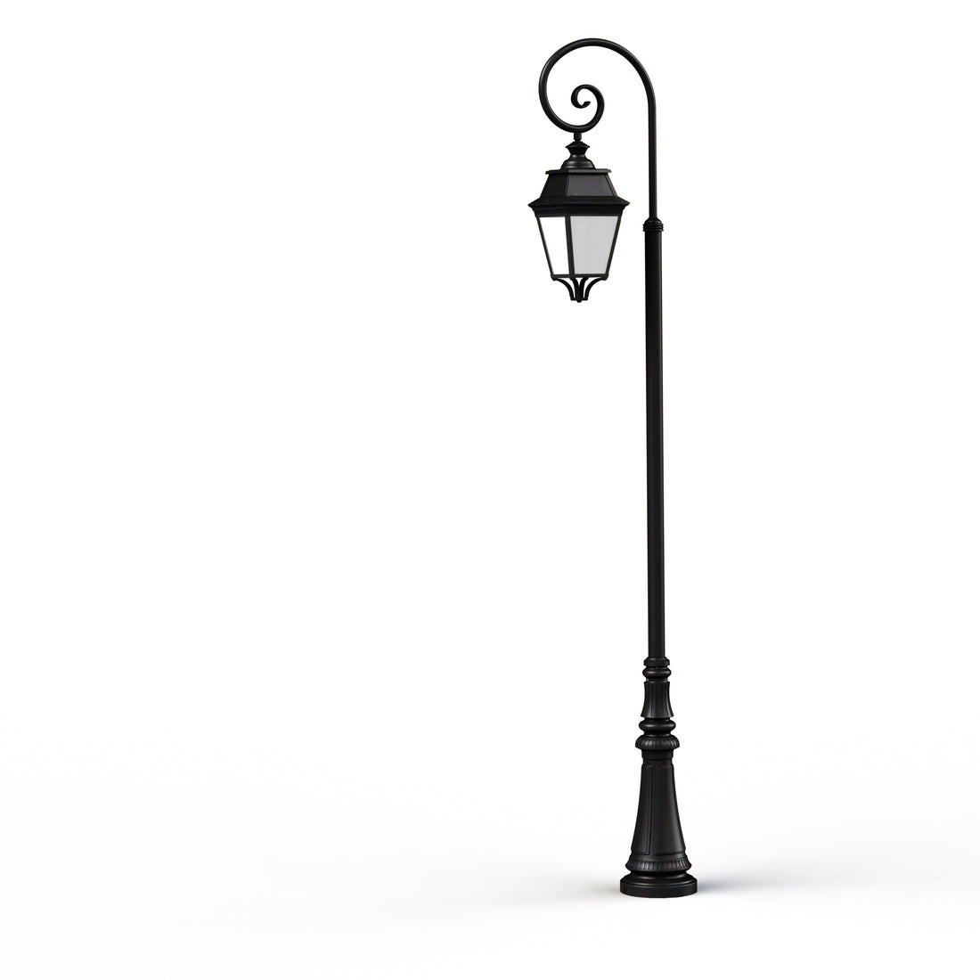 Lampadaire Avenue 3 N°9 LED Warm Noir 000 Diffuseur opale 103140000