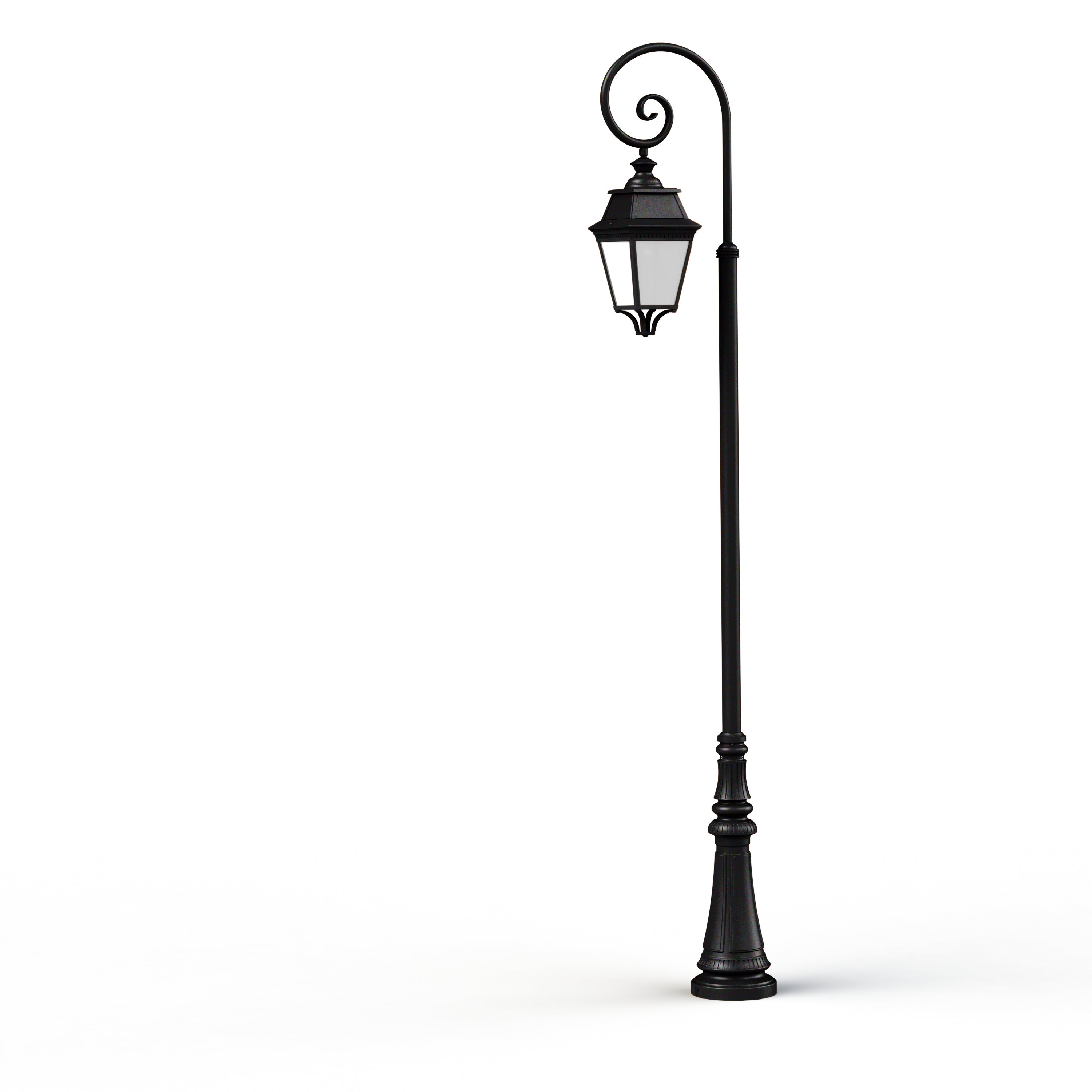 Lampadaire Avenue 3 N°9 LED Warm Noir 000 Diffuseur opale 103240000