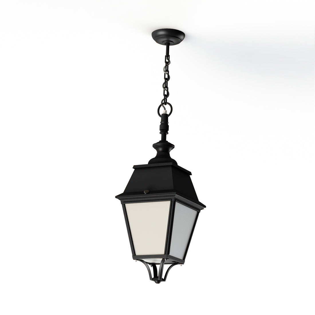 Suspension Avenue 4 N°1 LED 35W 3000°K Noir 000 Diffuseur opale 104254000