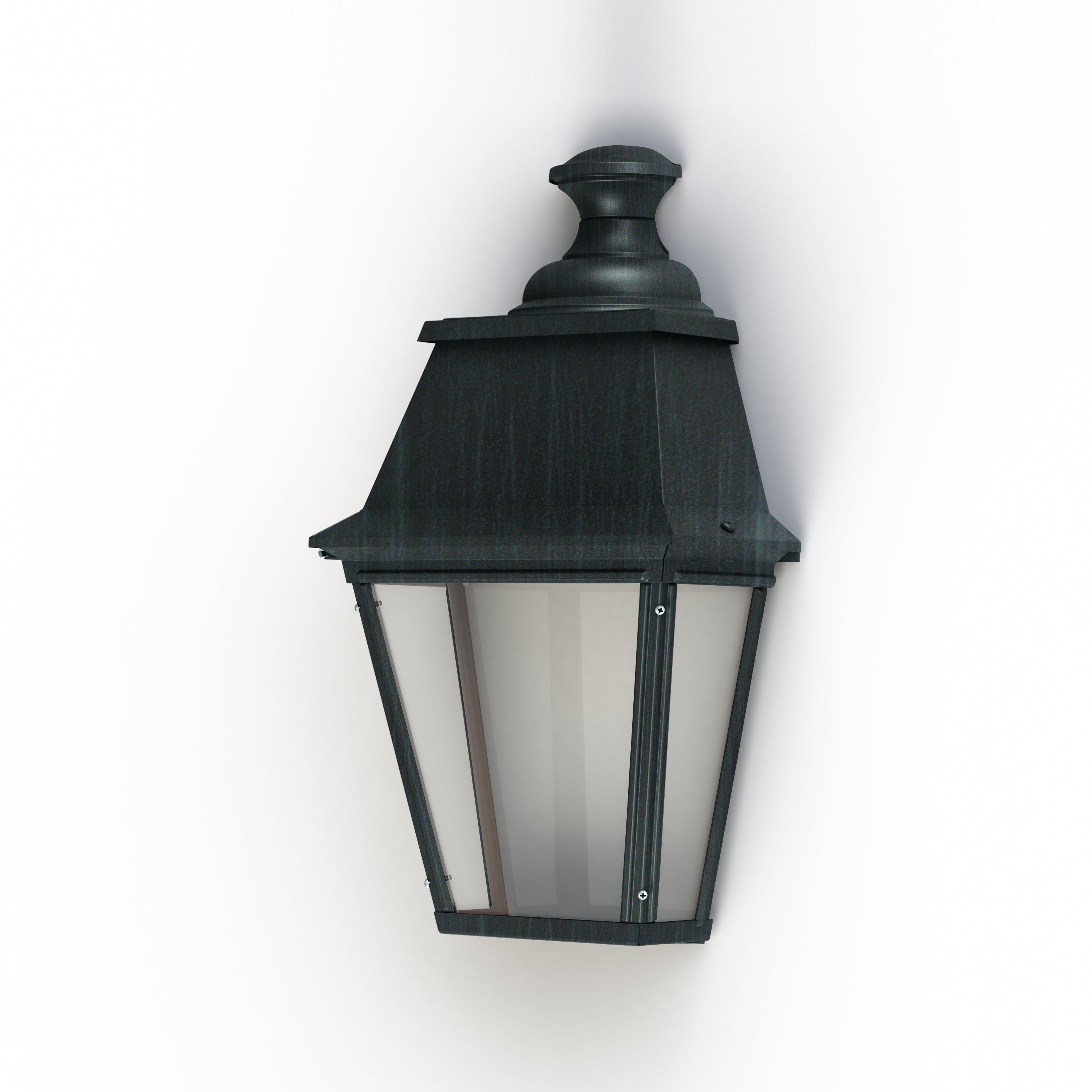 Applique Avenue 4 N°2 LED 35W 3000°K vert de gris 008 PMMA clair structuré 104249008