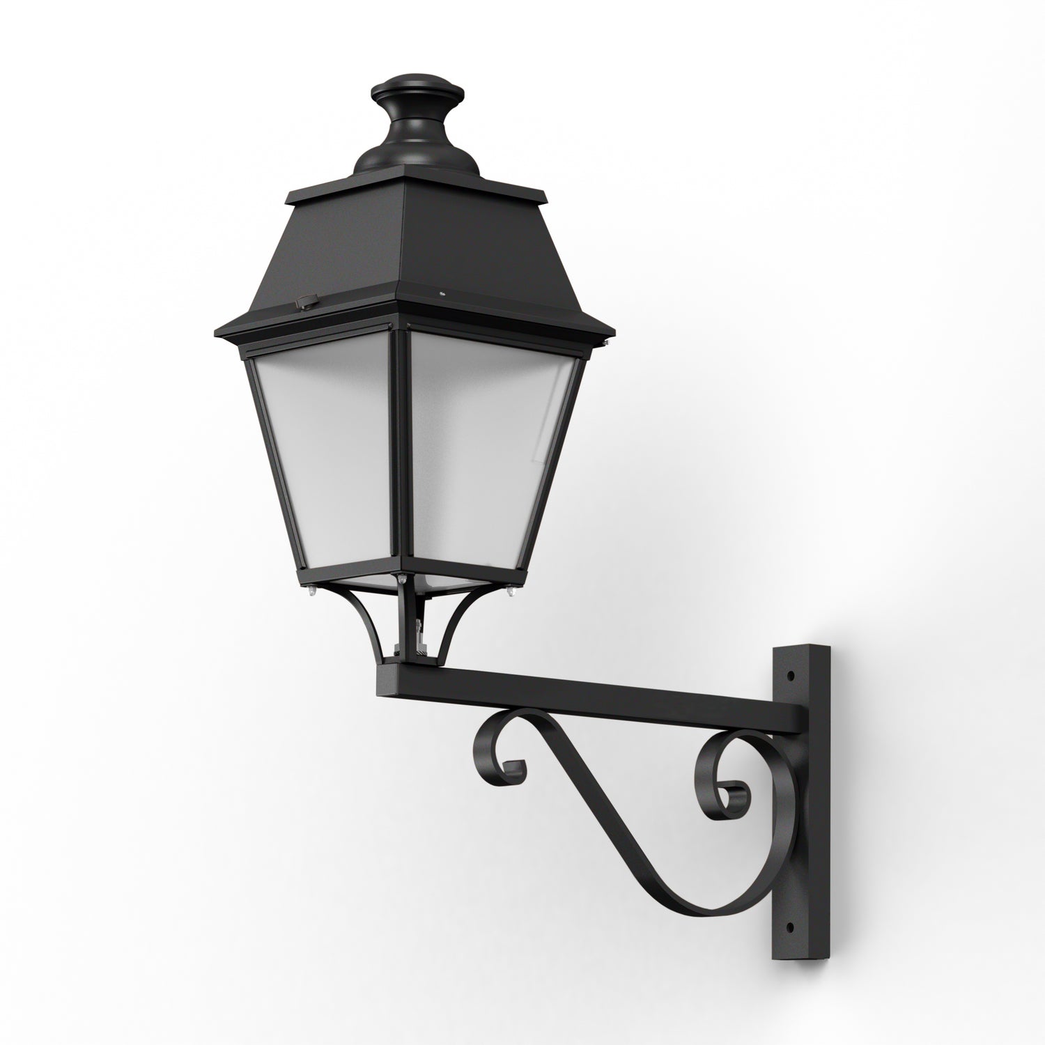 Applique Avenue 4 N°3 LED 35W 3000°K Noir 000 PMMA clair structuré 104255000