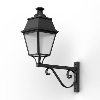 Applique Avenue 4 N°3 LED 35W 3000°K Noir 000 PMMA clair structuré 104255000