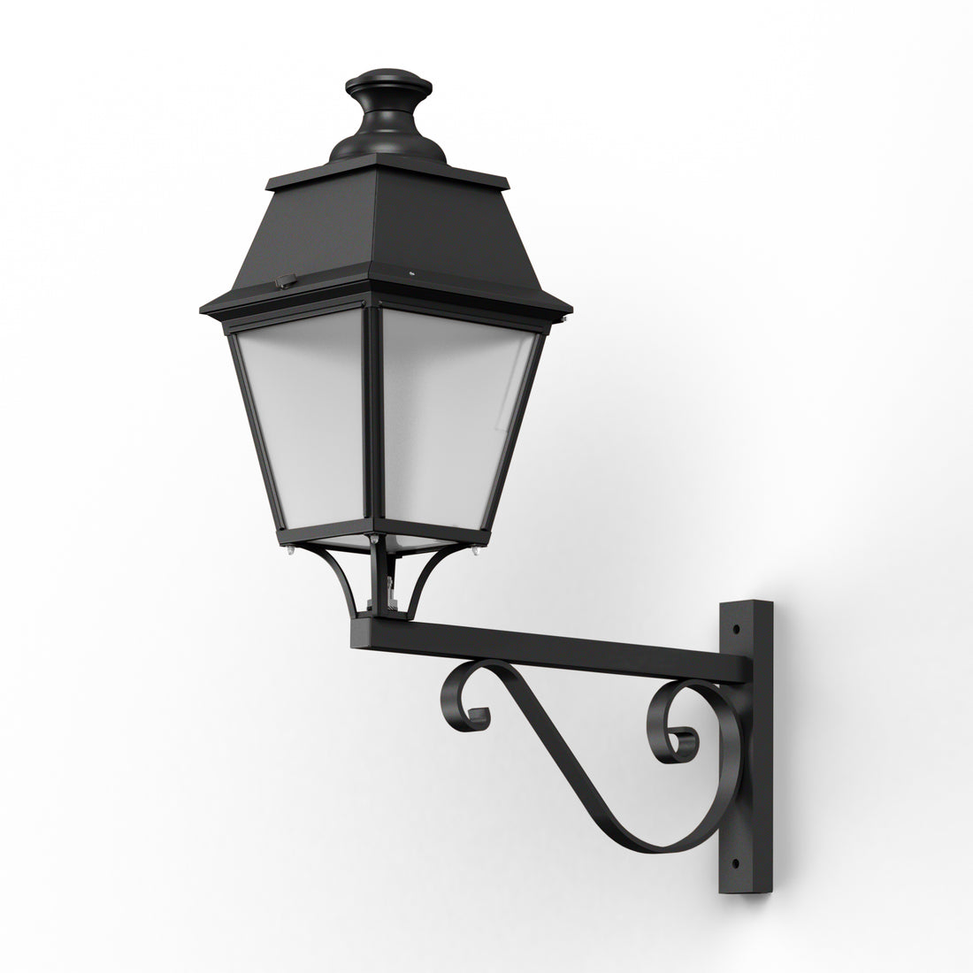Applique Avenue 4 N°3 LED 35W 2700°K Noir 000 PMMA clair structuré 104355000