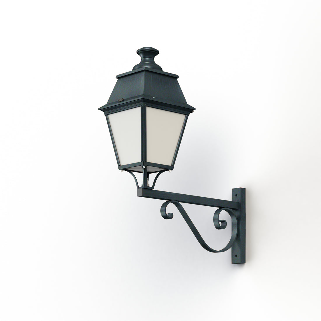 Applique Avenue 4 N°3 LED 35W 2700°K Patine vert de gris 008 Diffuseur opale 104356008