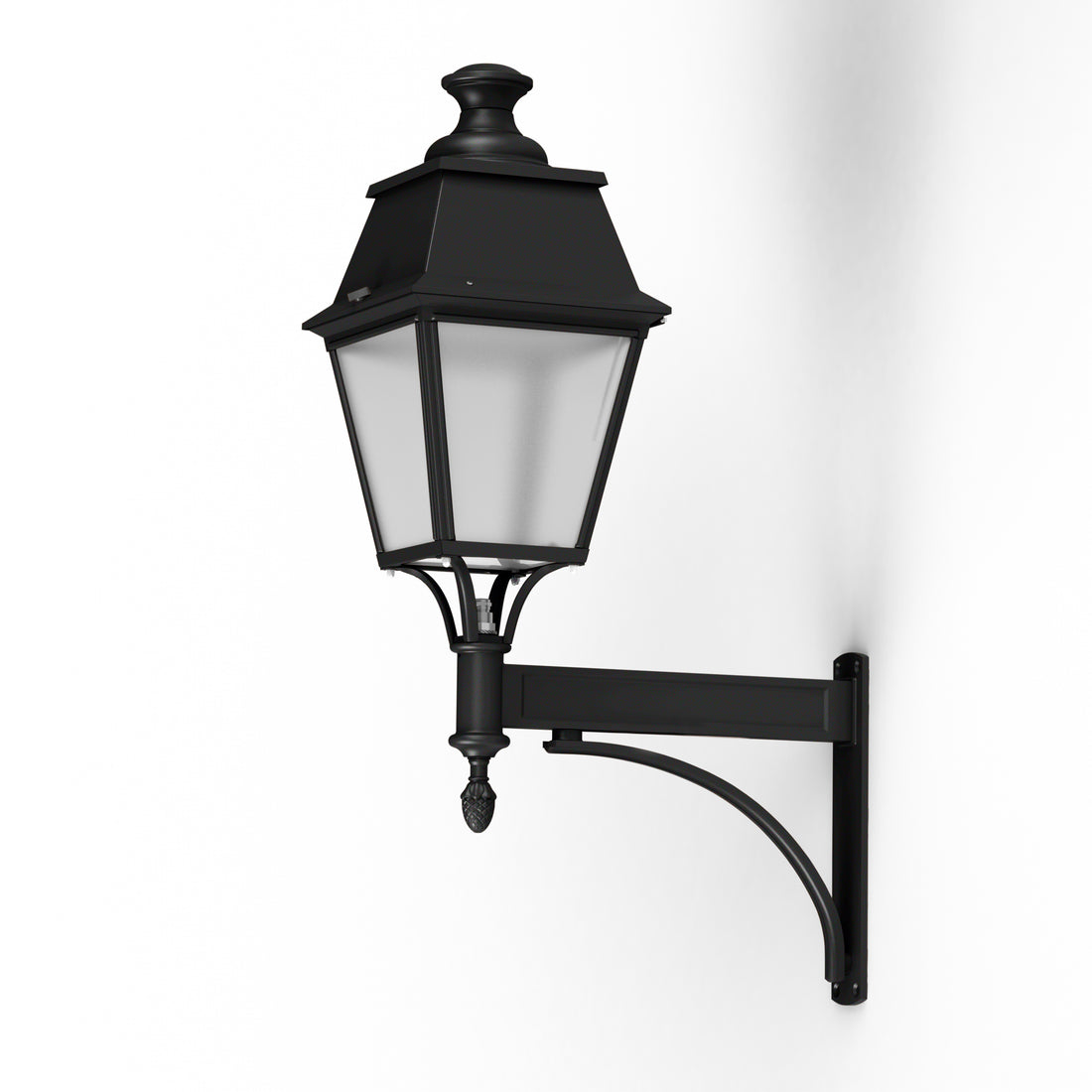 Applique Avenue 4 N°4 LED 35W 2700°K Noir 000 PMMA clair structuré 104357000