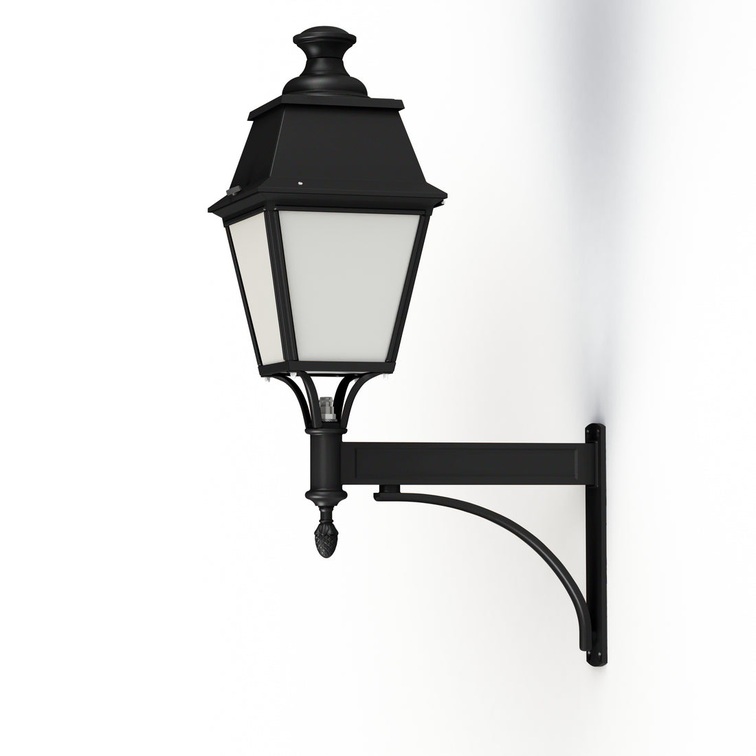 Applique Avenue 4 N°4 E27 opale Noir foncé 000 104096000