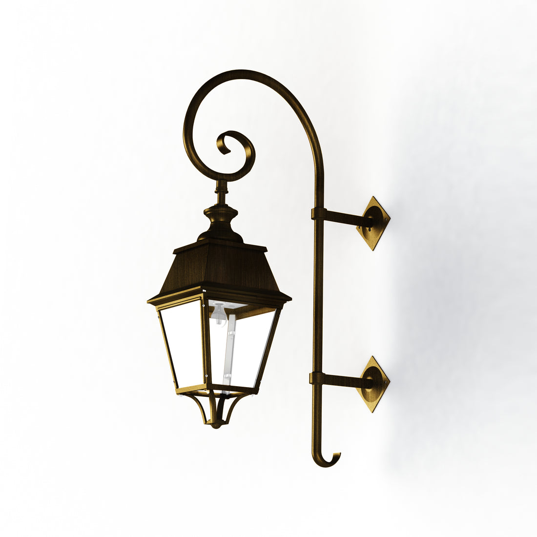 Applique Avenue 4 N°5 E27 clair Patiné doré 009 104113009