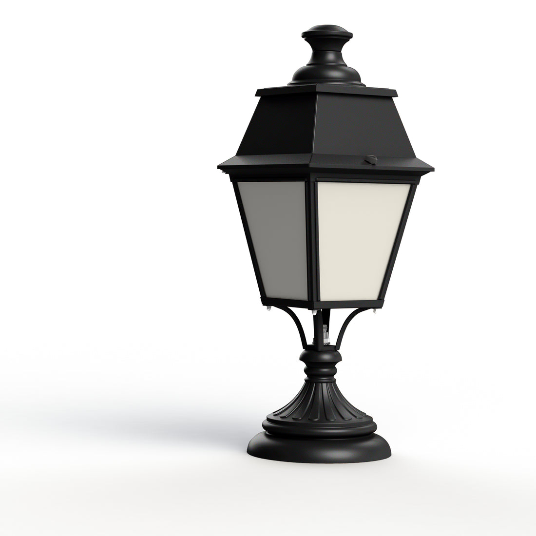 Borne Avenue 4 N°6 E27 opale Noir foncé 000 104232000