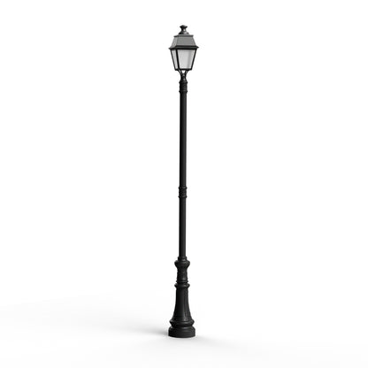 Lampadaire Avenue 4 N°8 LED 35W 3000°K Noir 000 PMMA clair structuré 104263000