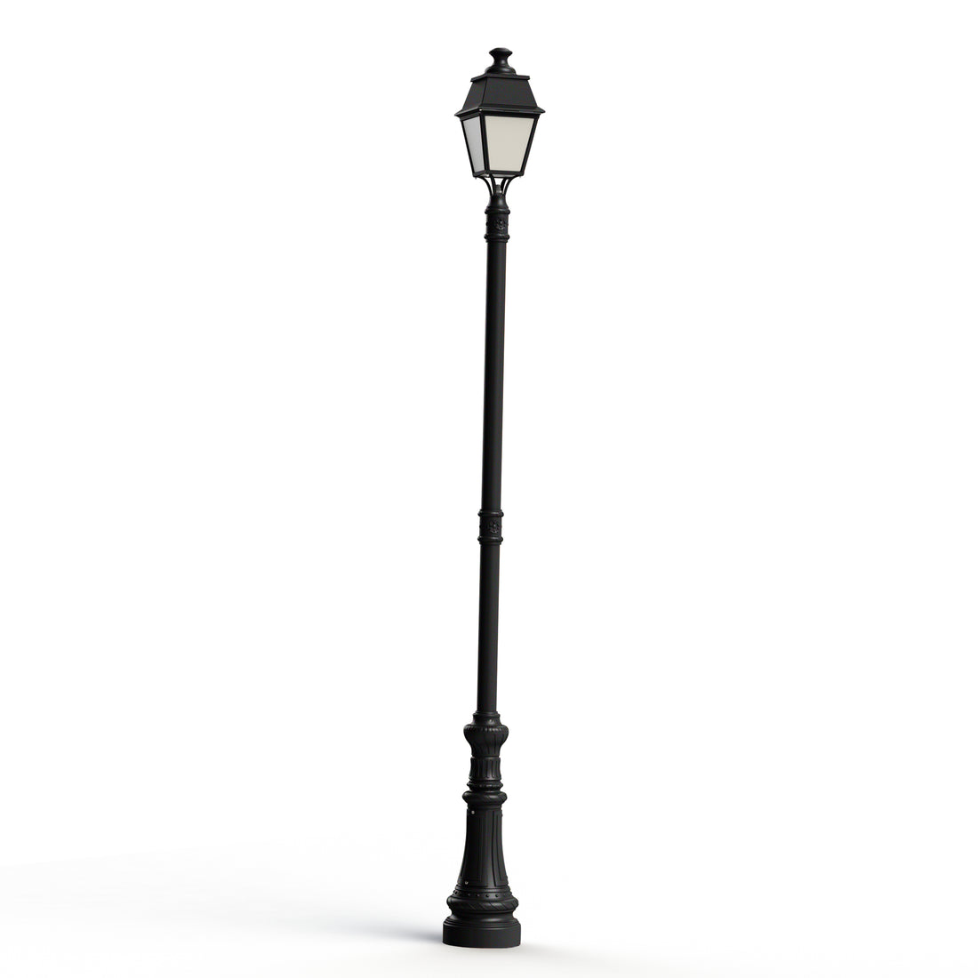 Lampadaire Avenue 4 N°8 E27 opale Noir foncé 000 104164000