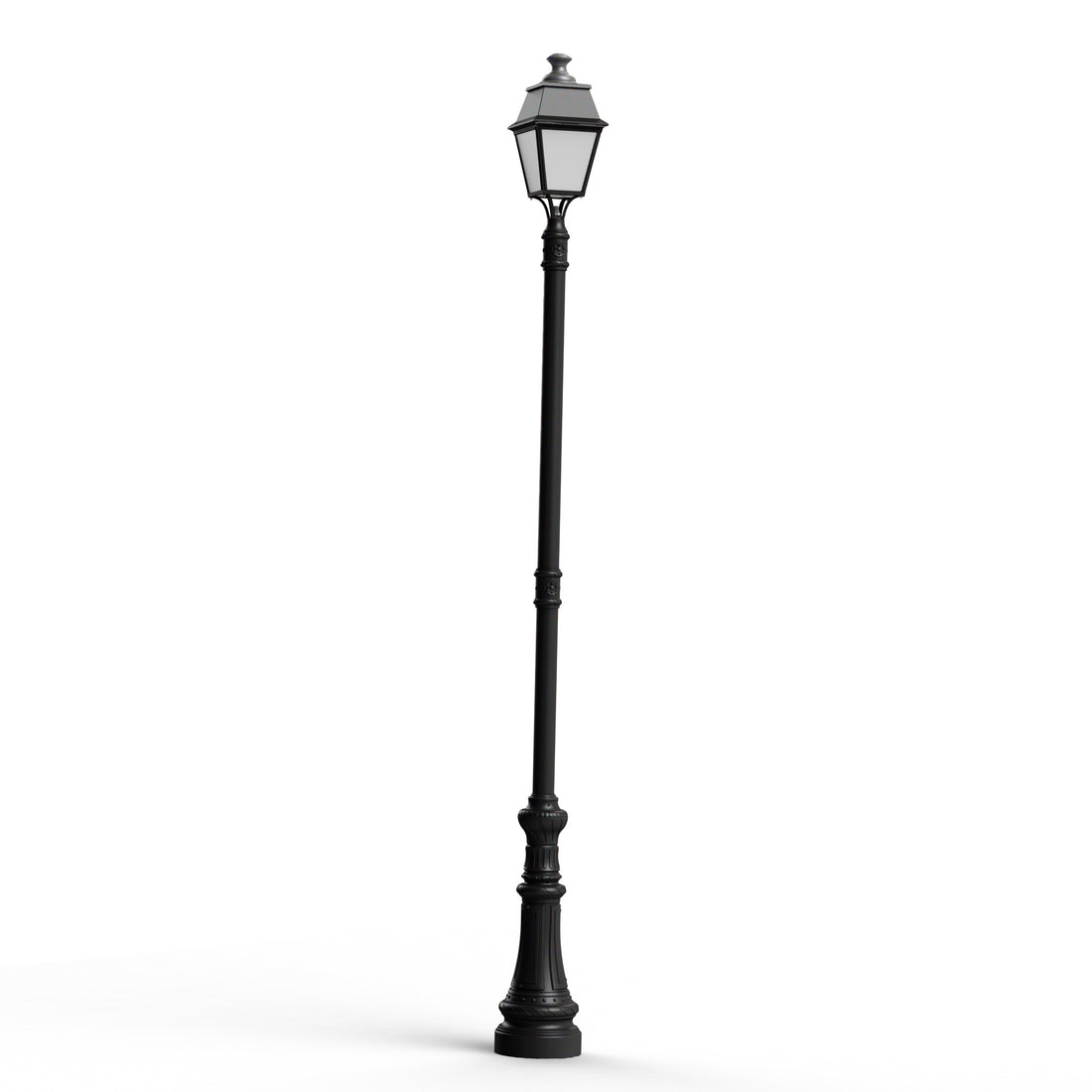 Lampadaire Avenue 4 N°8 LED 35W 3000°K Noir 000 Diffuseur opale 104264000