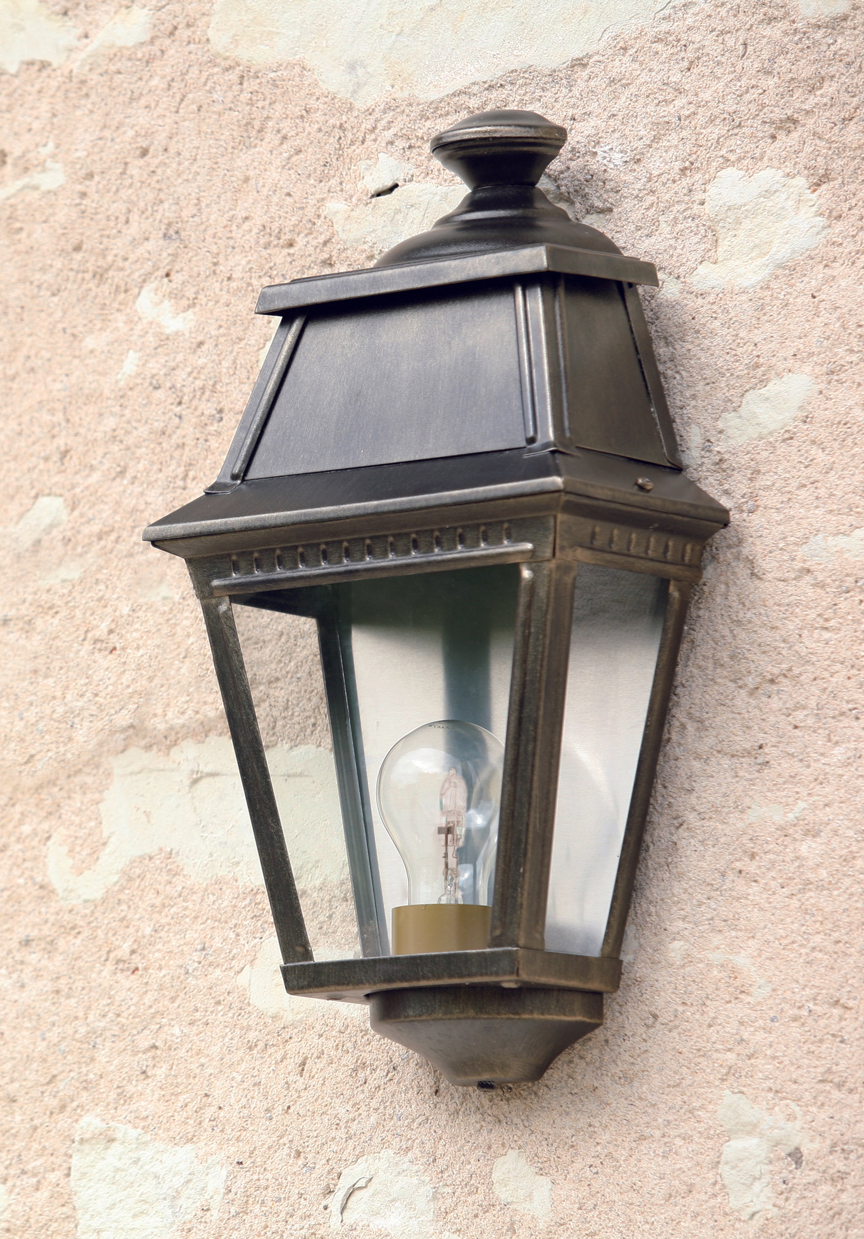 Lampadaire Avenue 2 N°8 LED clair Patiné doré 009 102123009